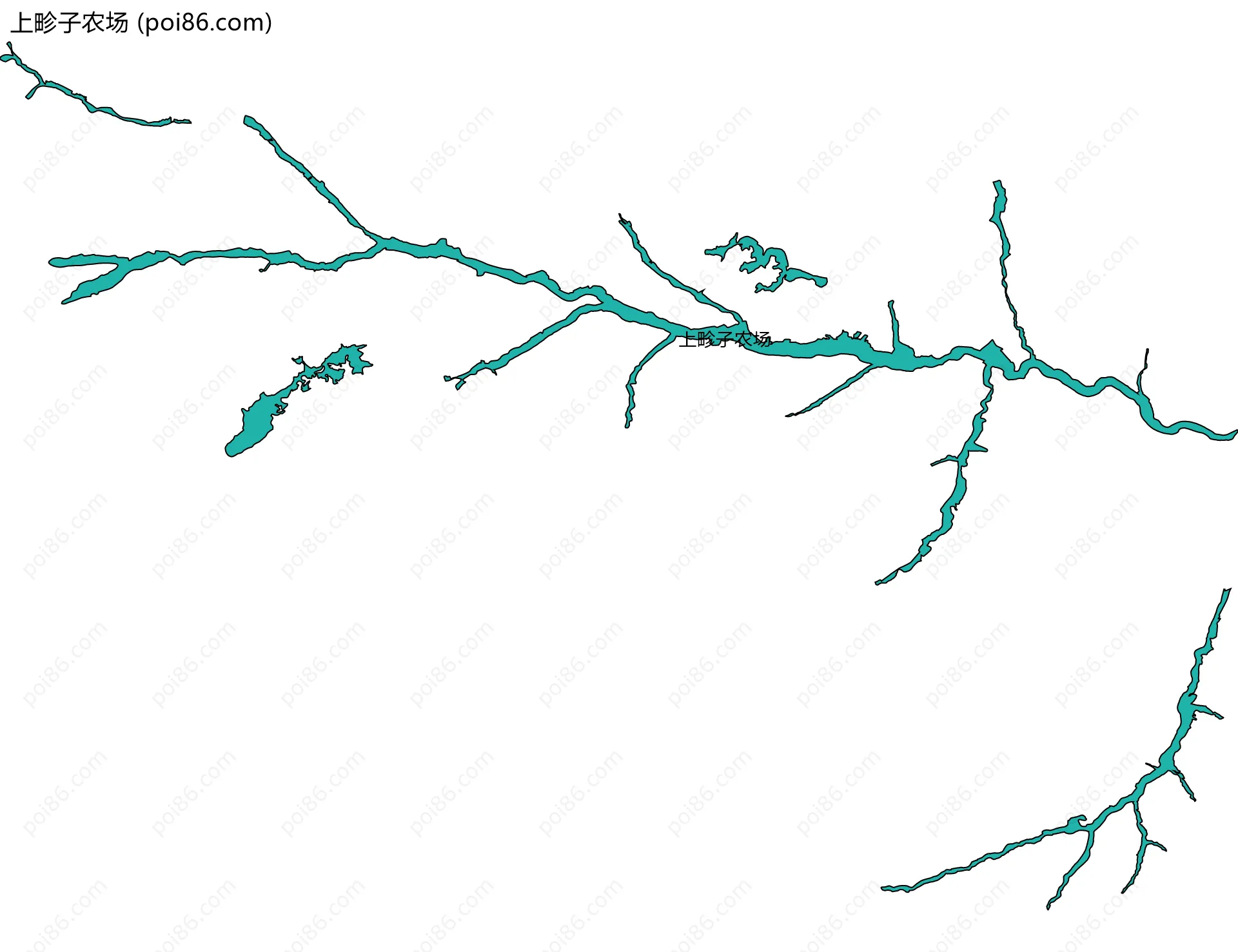 上畛子农场边界地图
