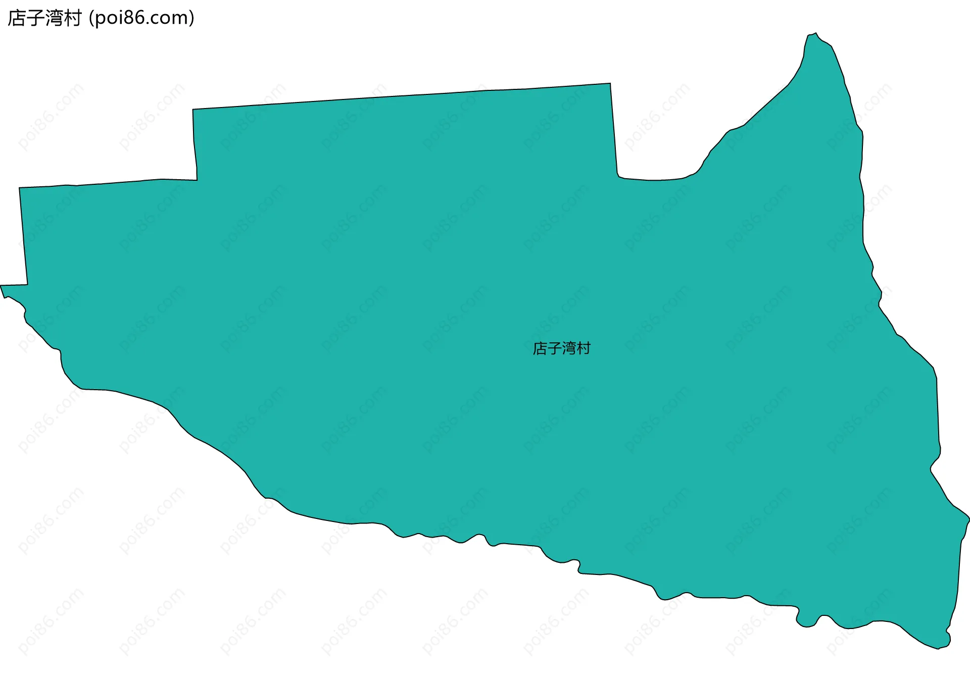 店子湾村边界地图