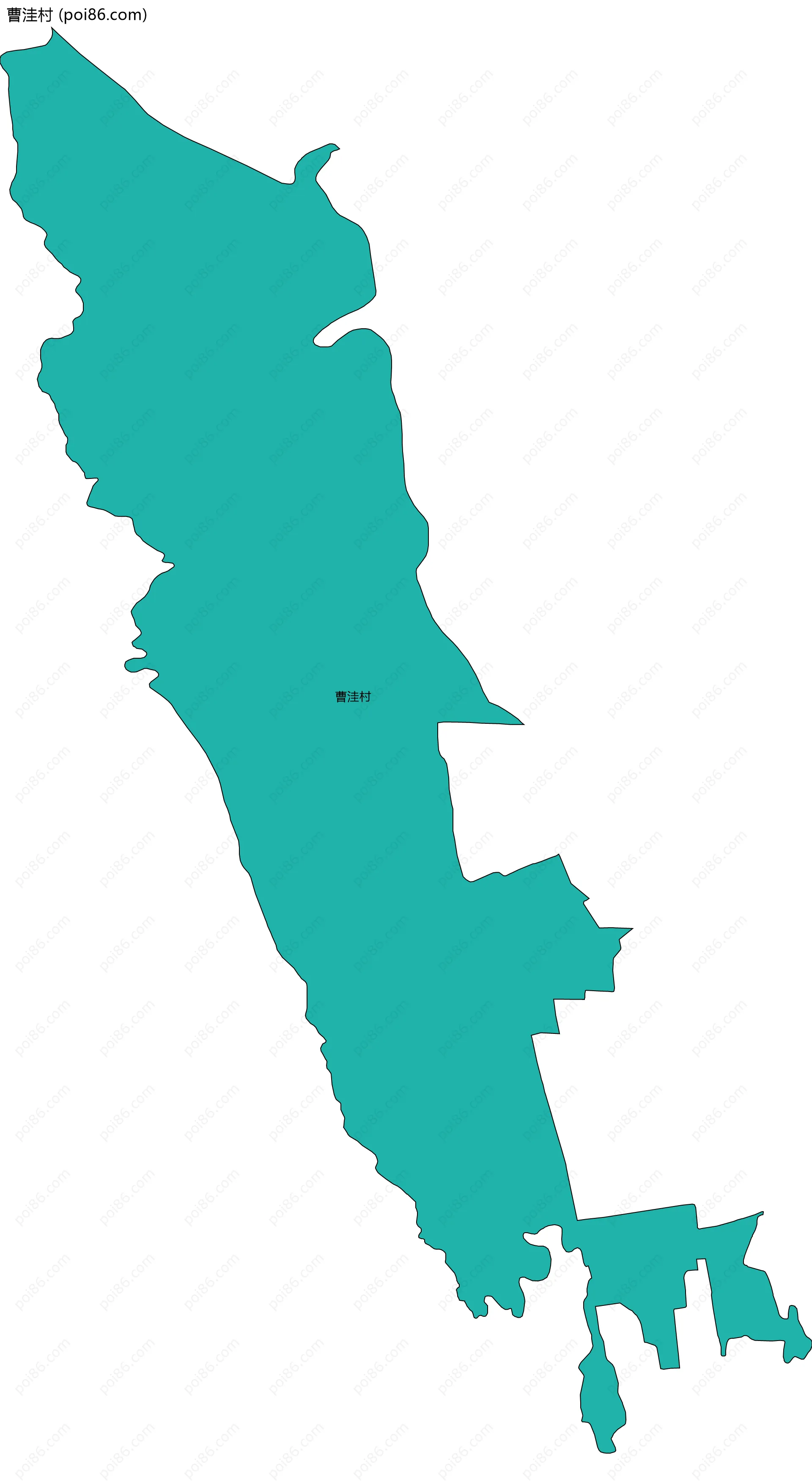 曹洼村边界地图