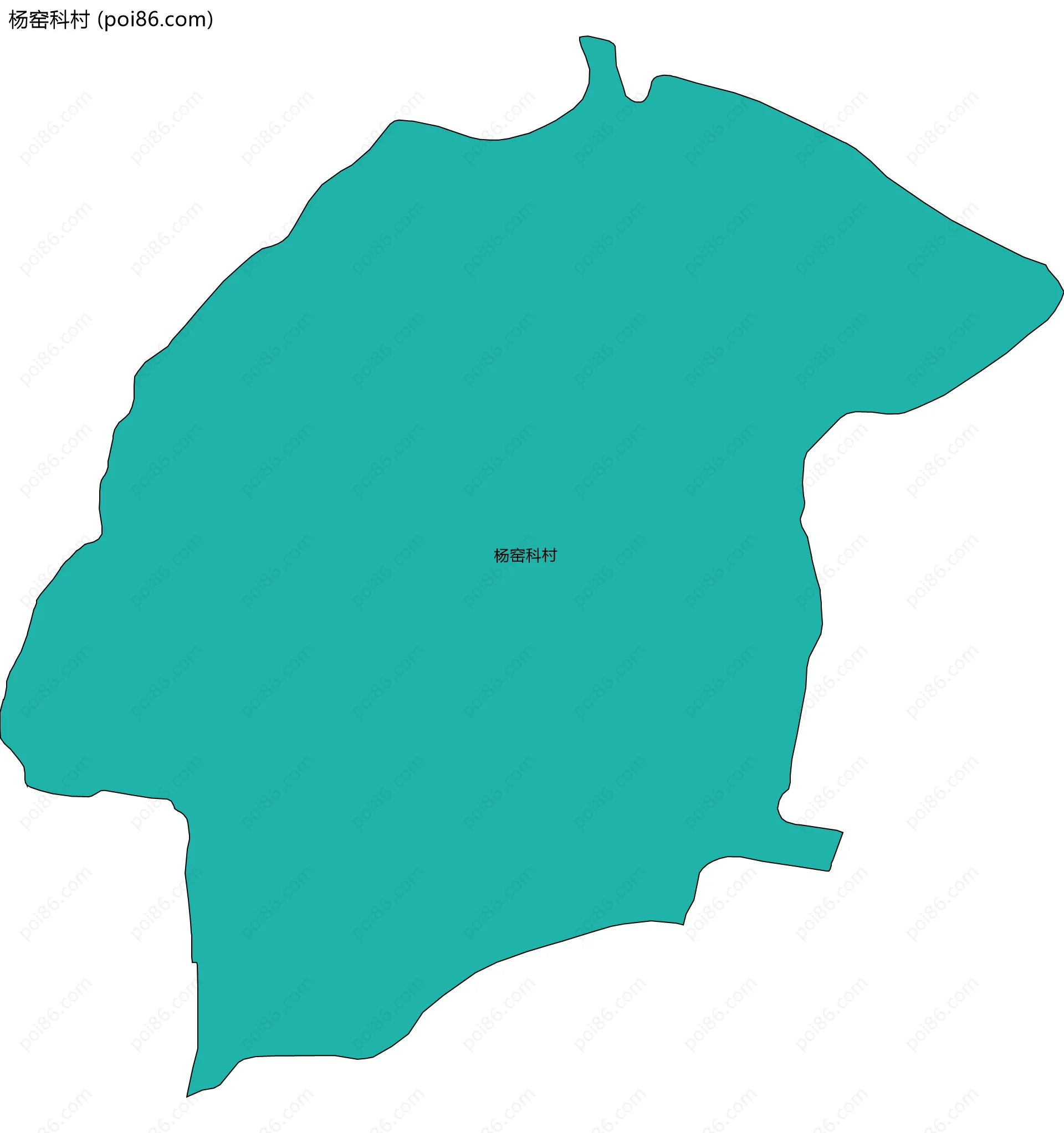 杨窑科村边界地图