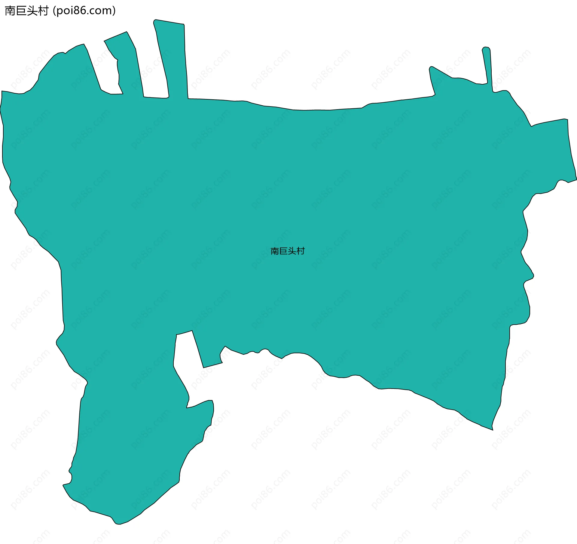 南巨头村边界地图