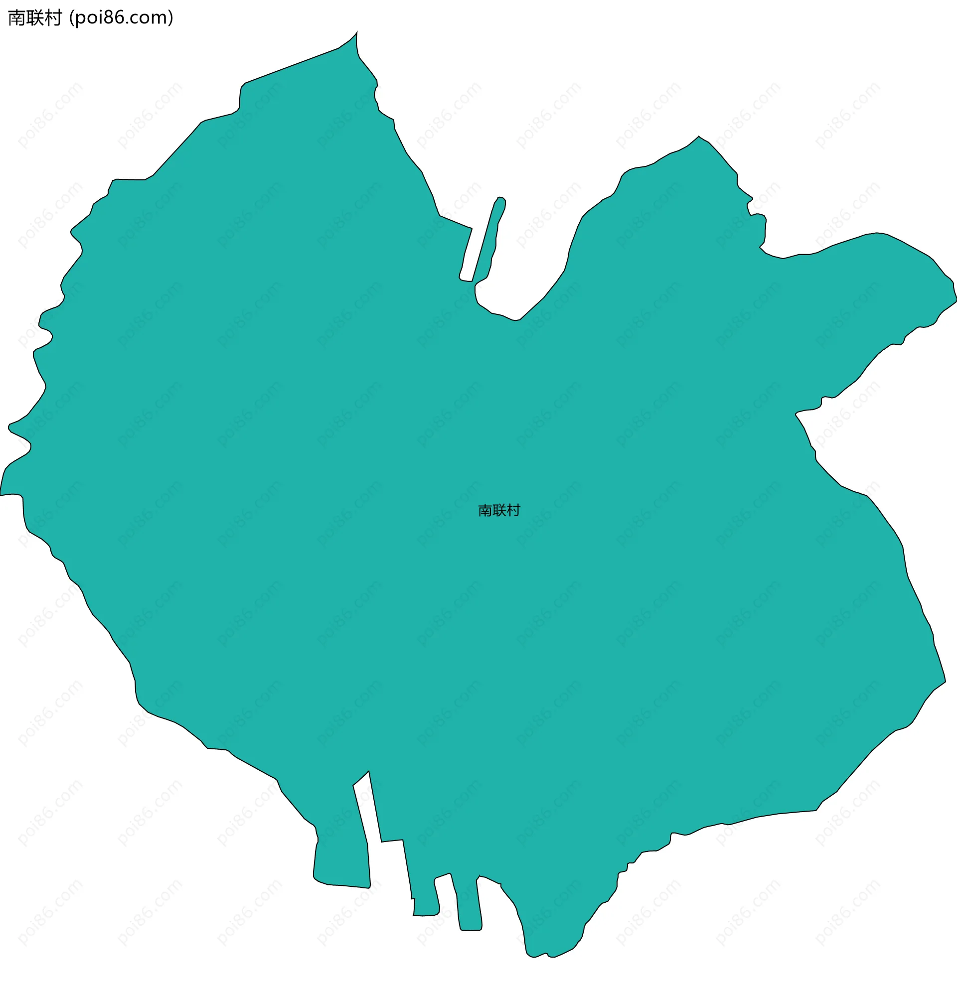 南联村边界地图