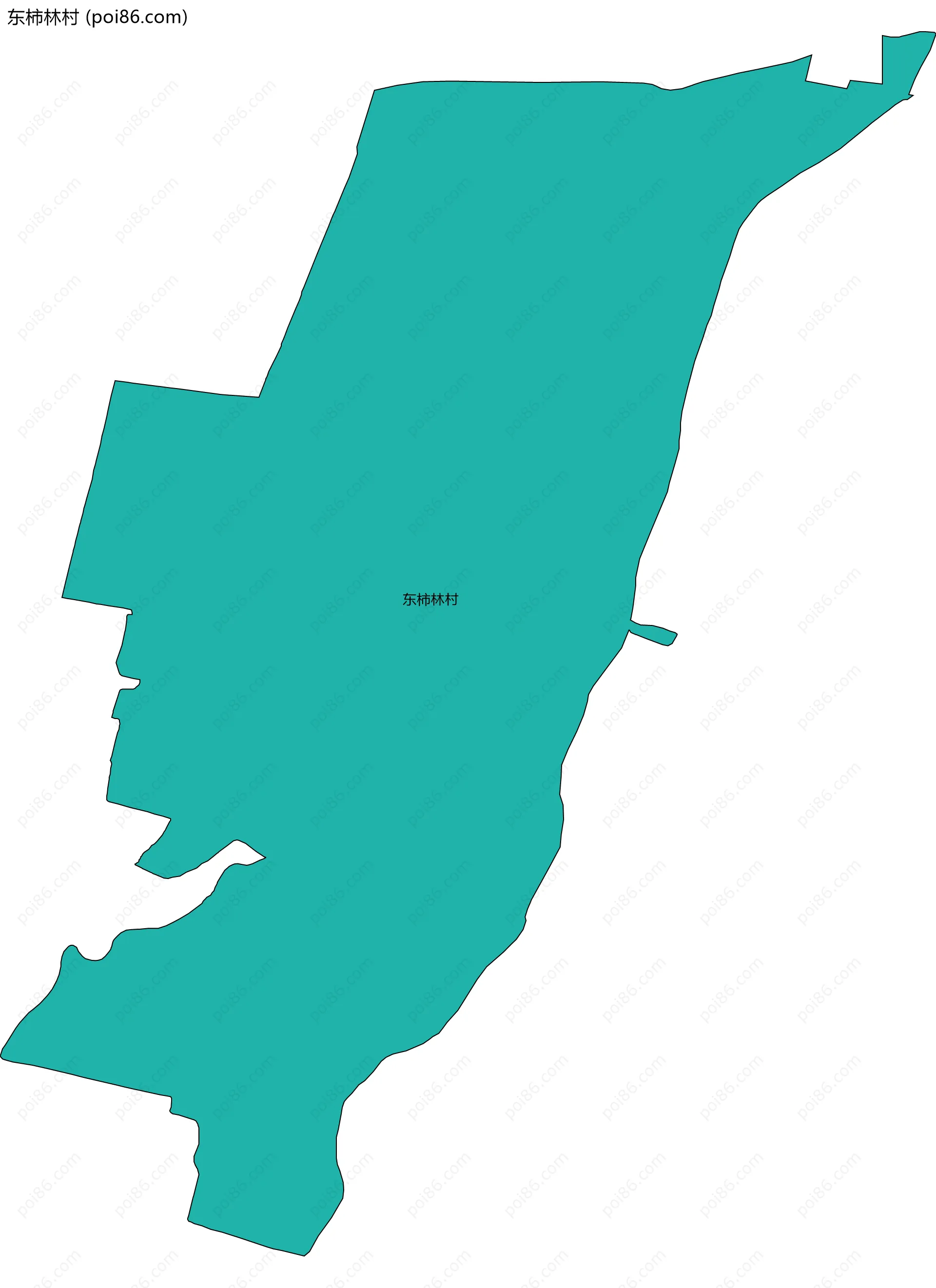 东柿林村边界地图