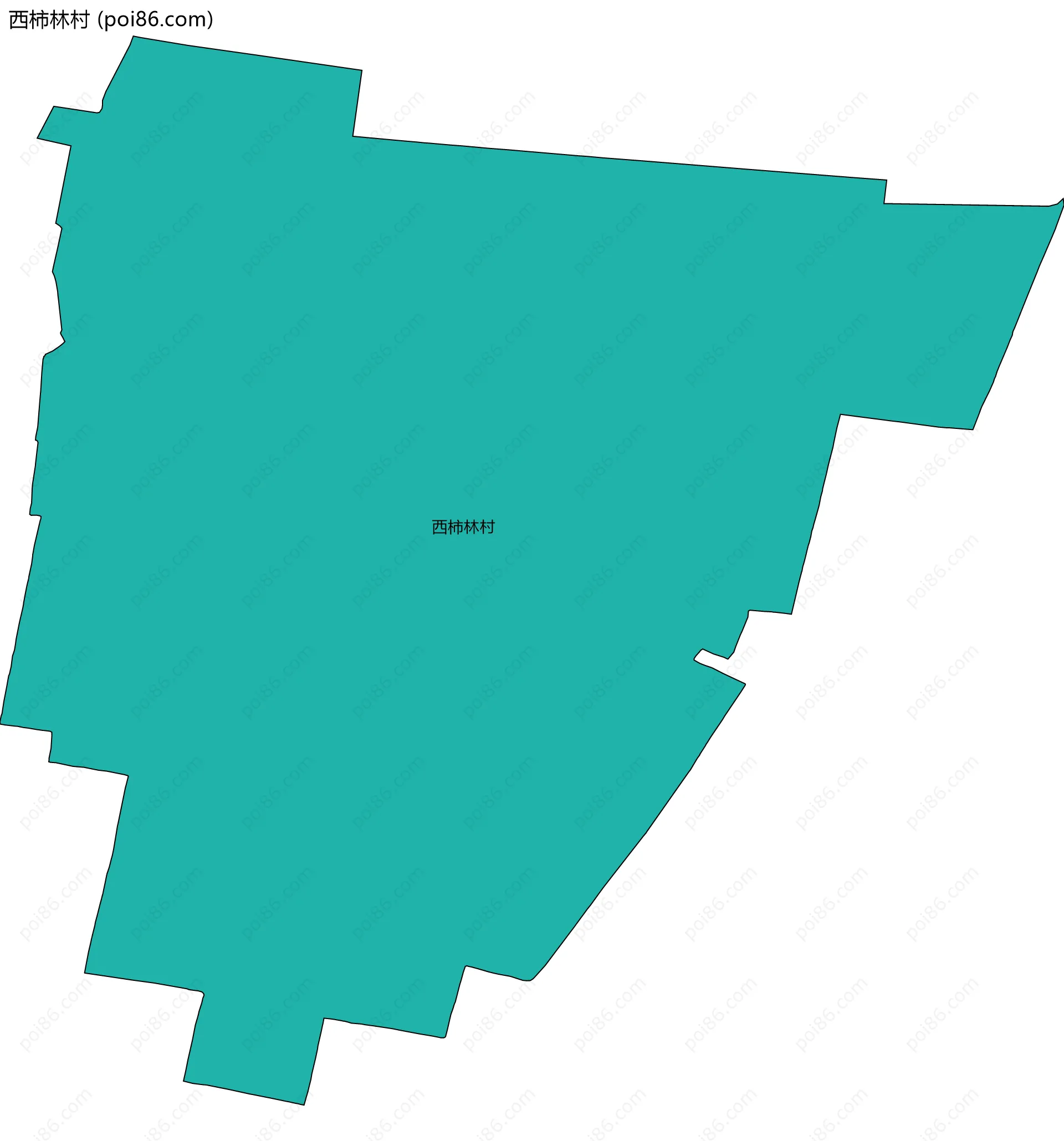 西柿林村边界地图