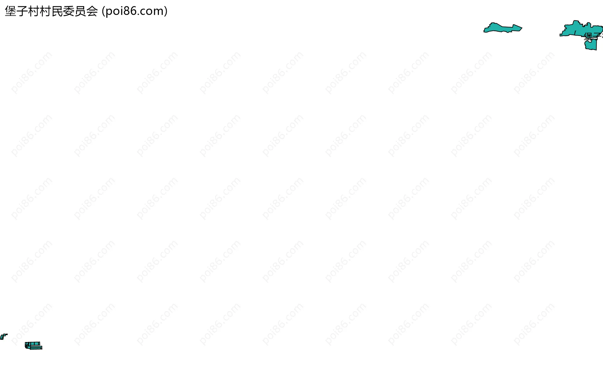 堡子村村民委员会边界地图