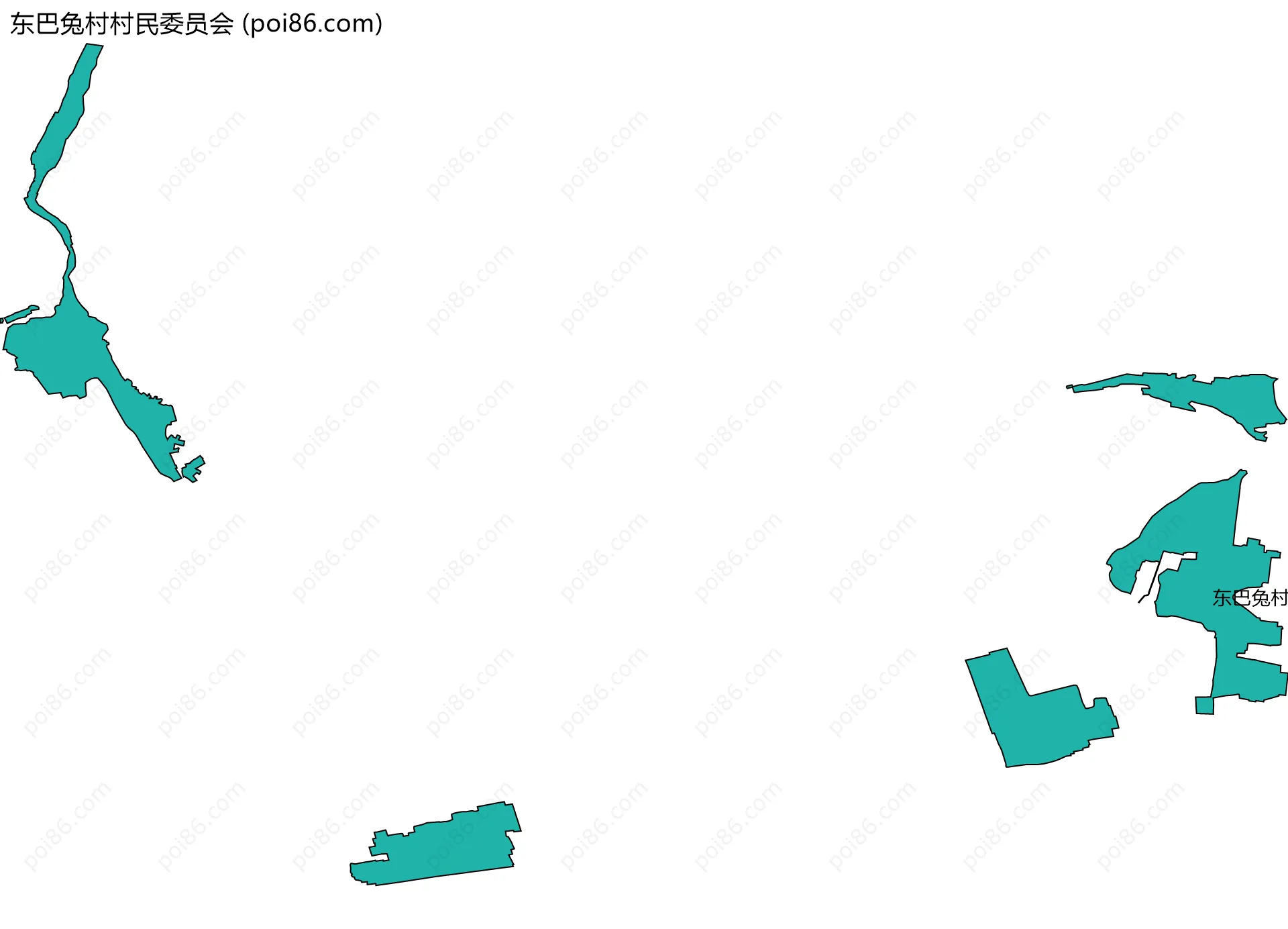 东巴兔村村民委员会边界地图