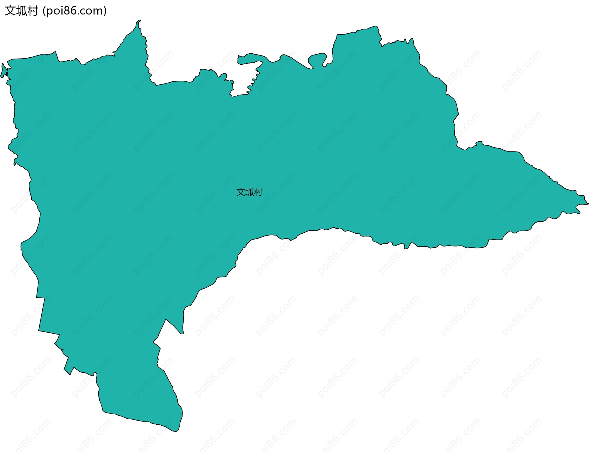 文坬村边界地图