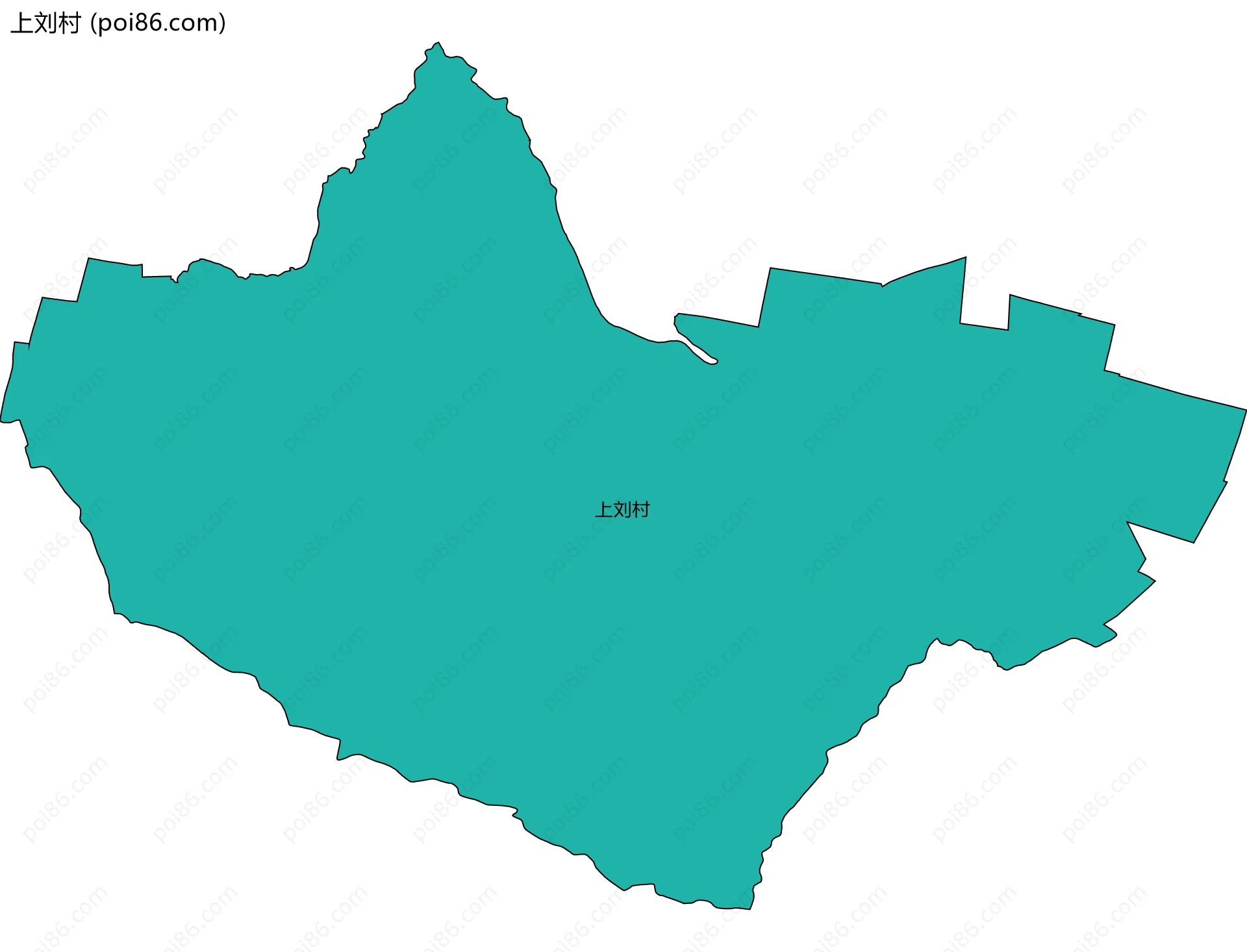 上刘村边界地图
