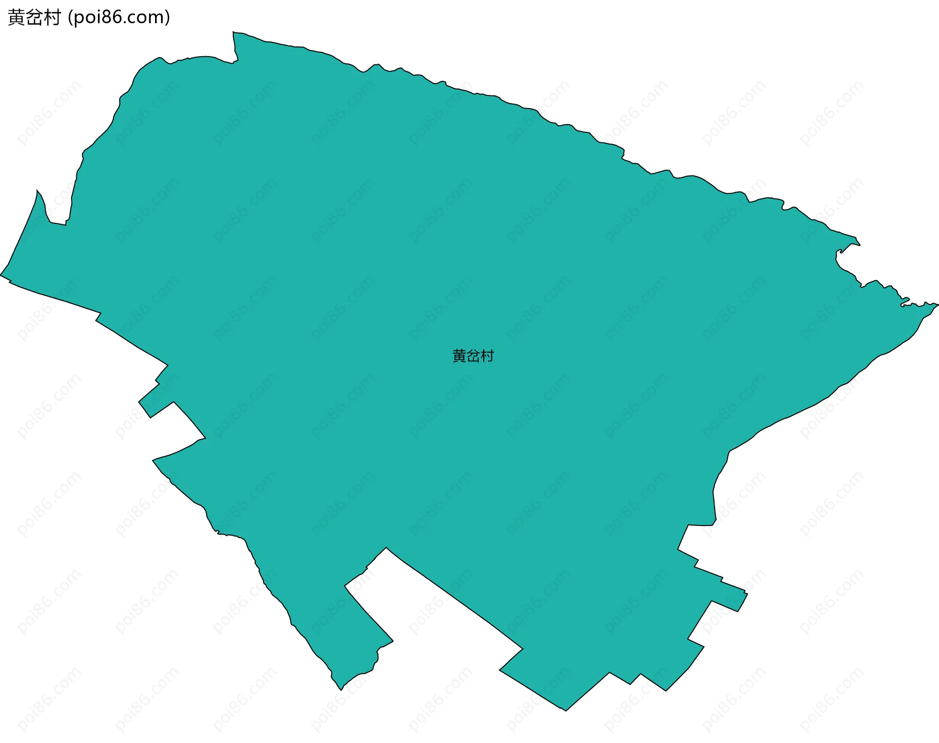 黄岔村边界地图