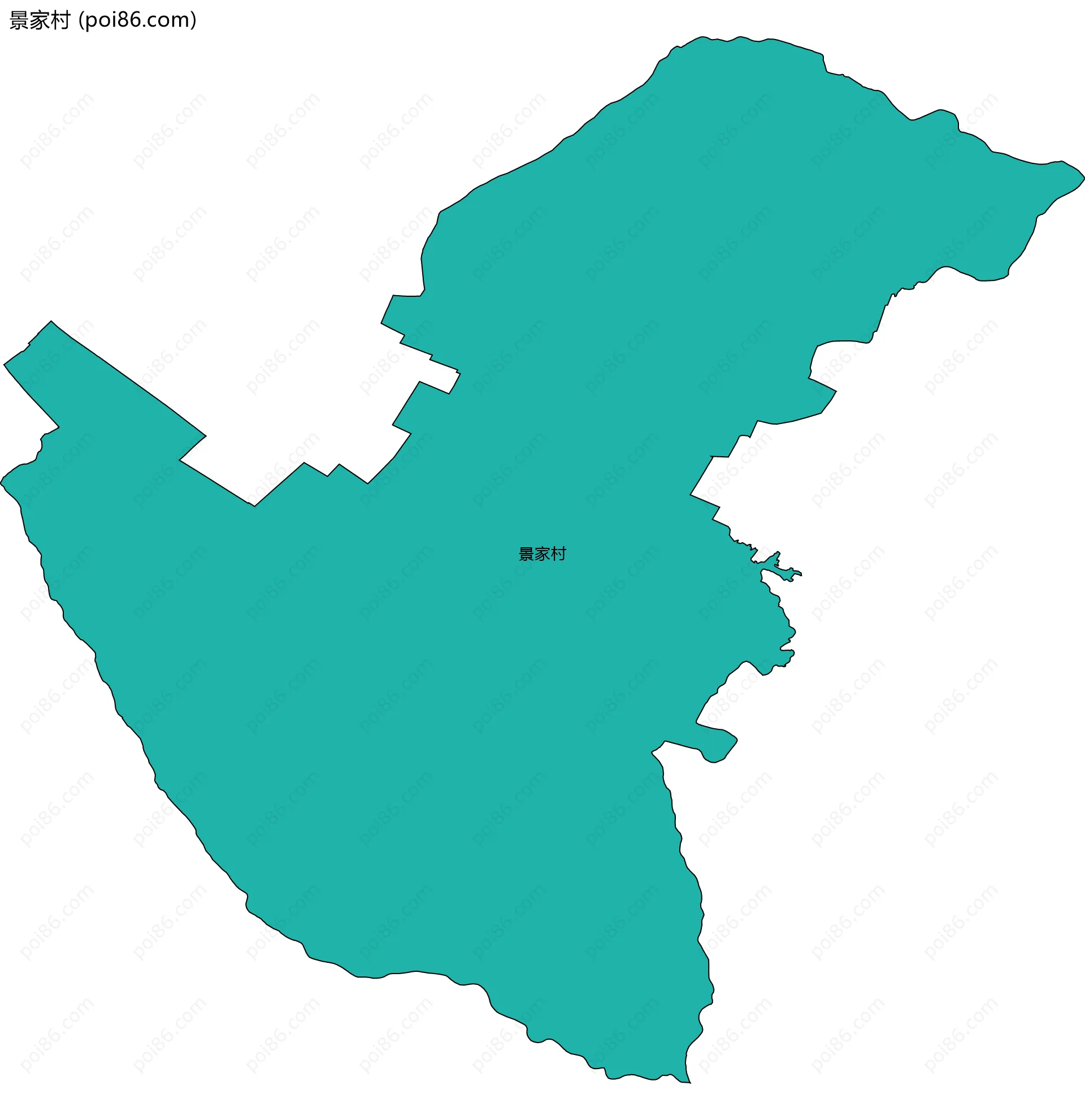 景家村边界地图