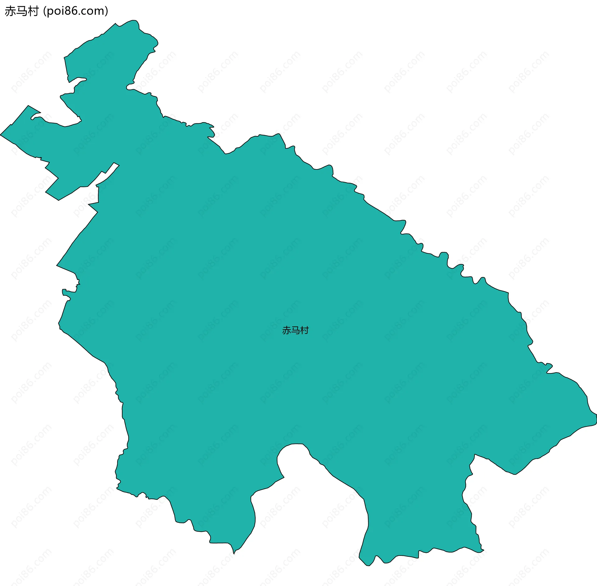 赤马村边界地图