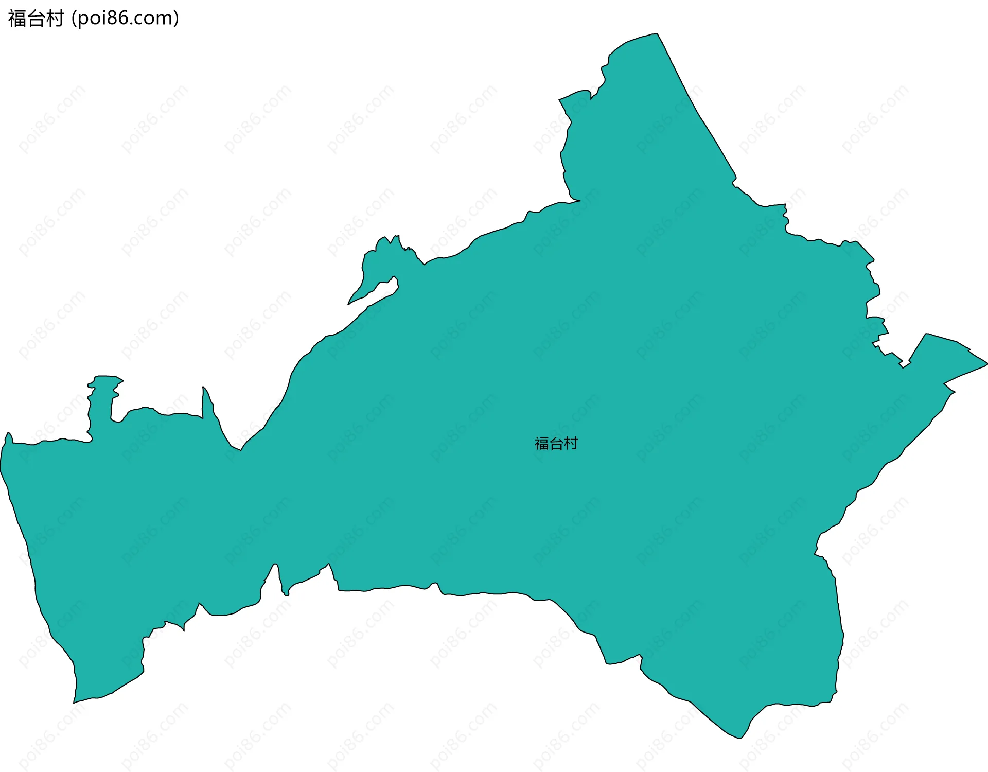 福台村边界地图