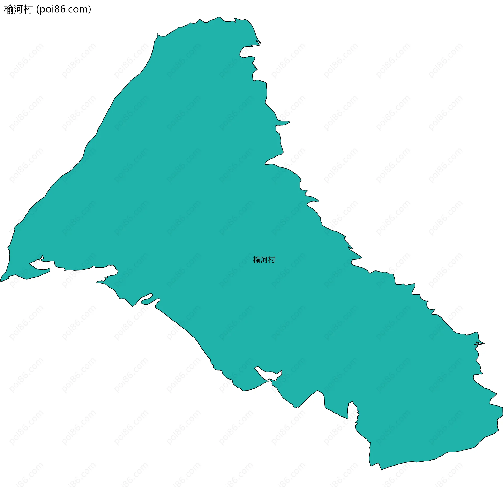 榆河村边界地图