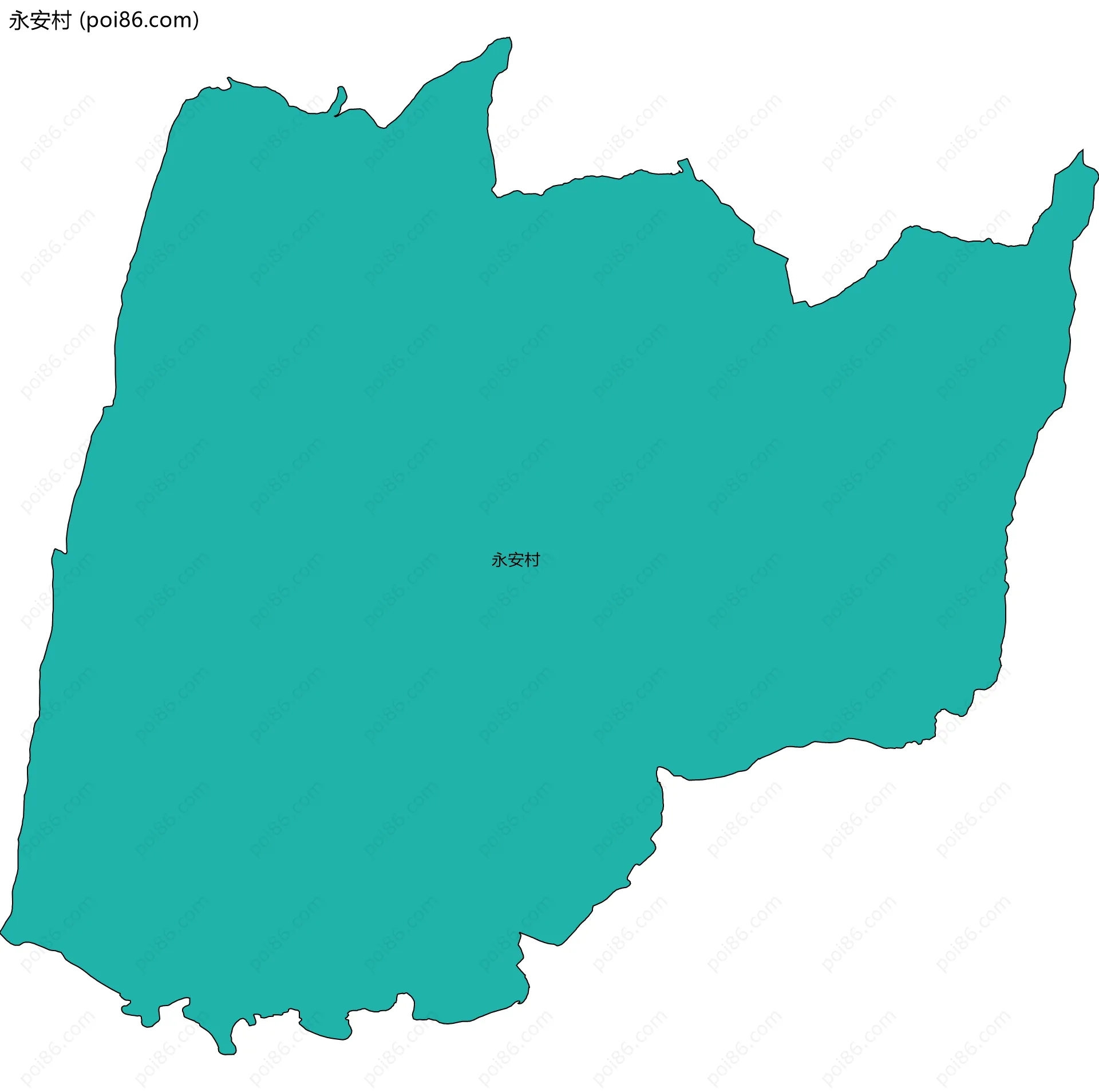 永安村边界地图