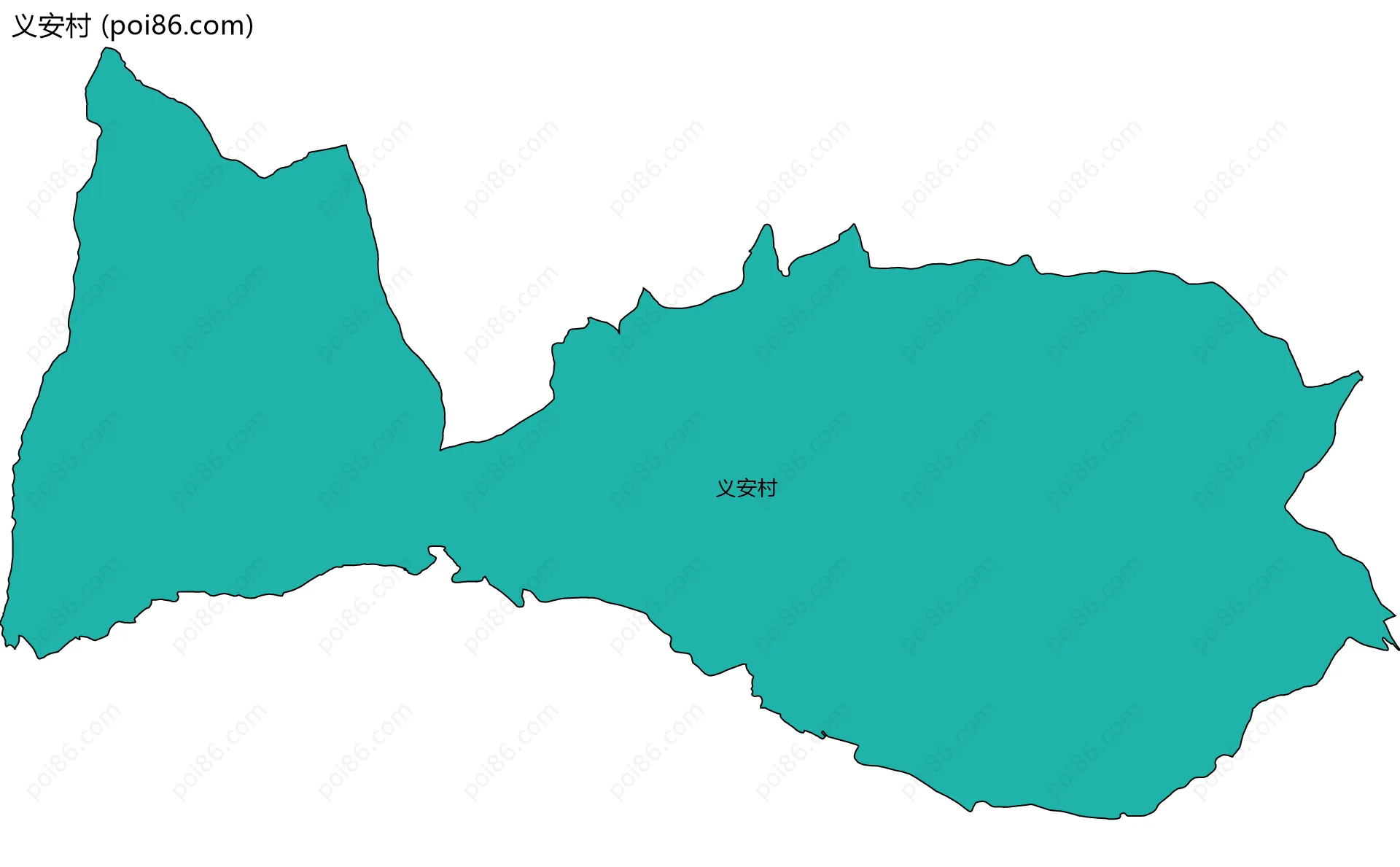 义安村边界地图