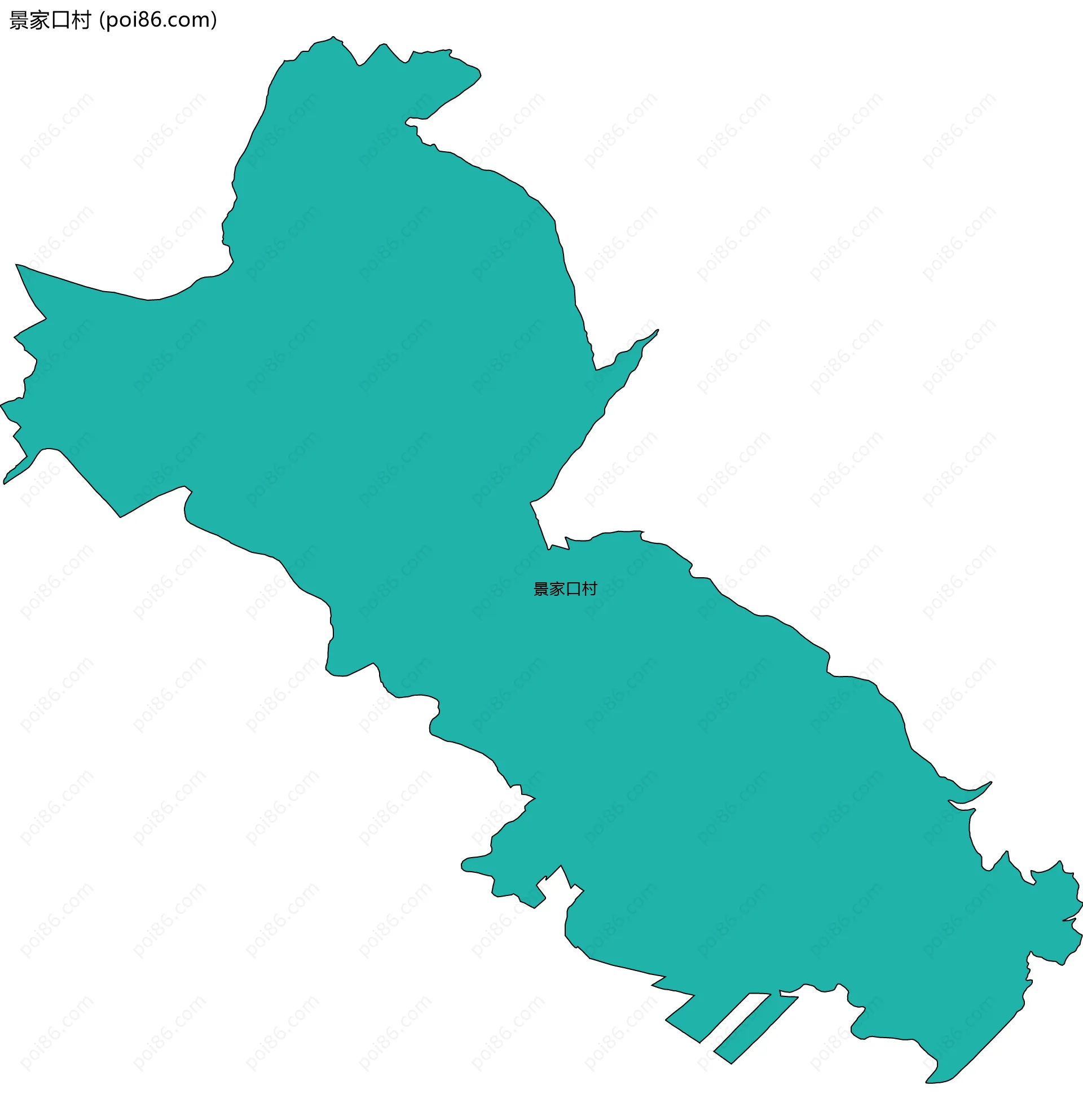 景家口村边界地图