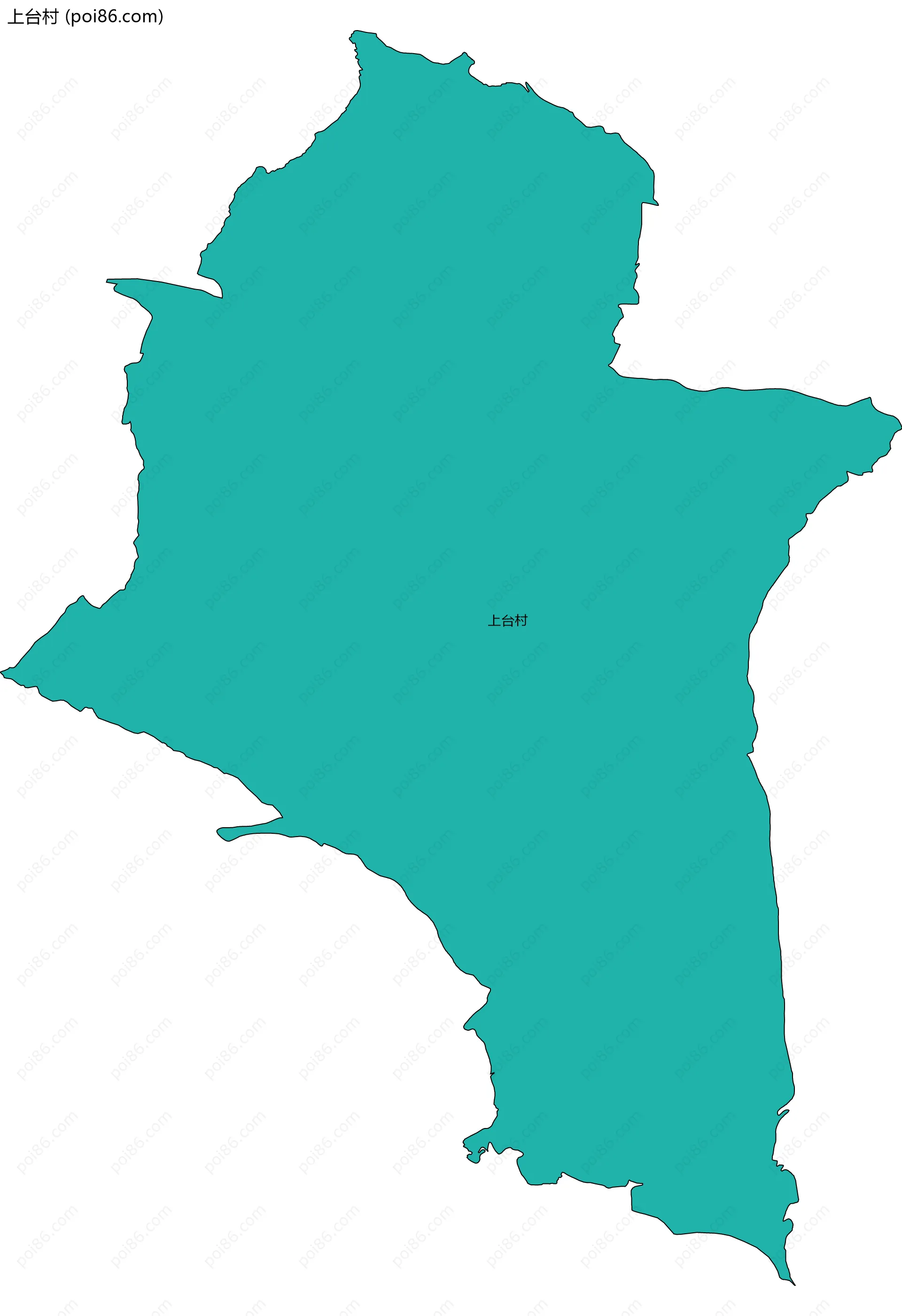 上台村边界地图