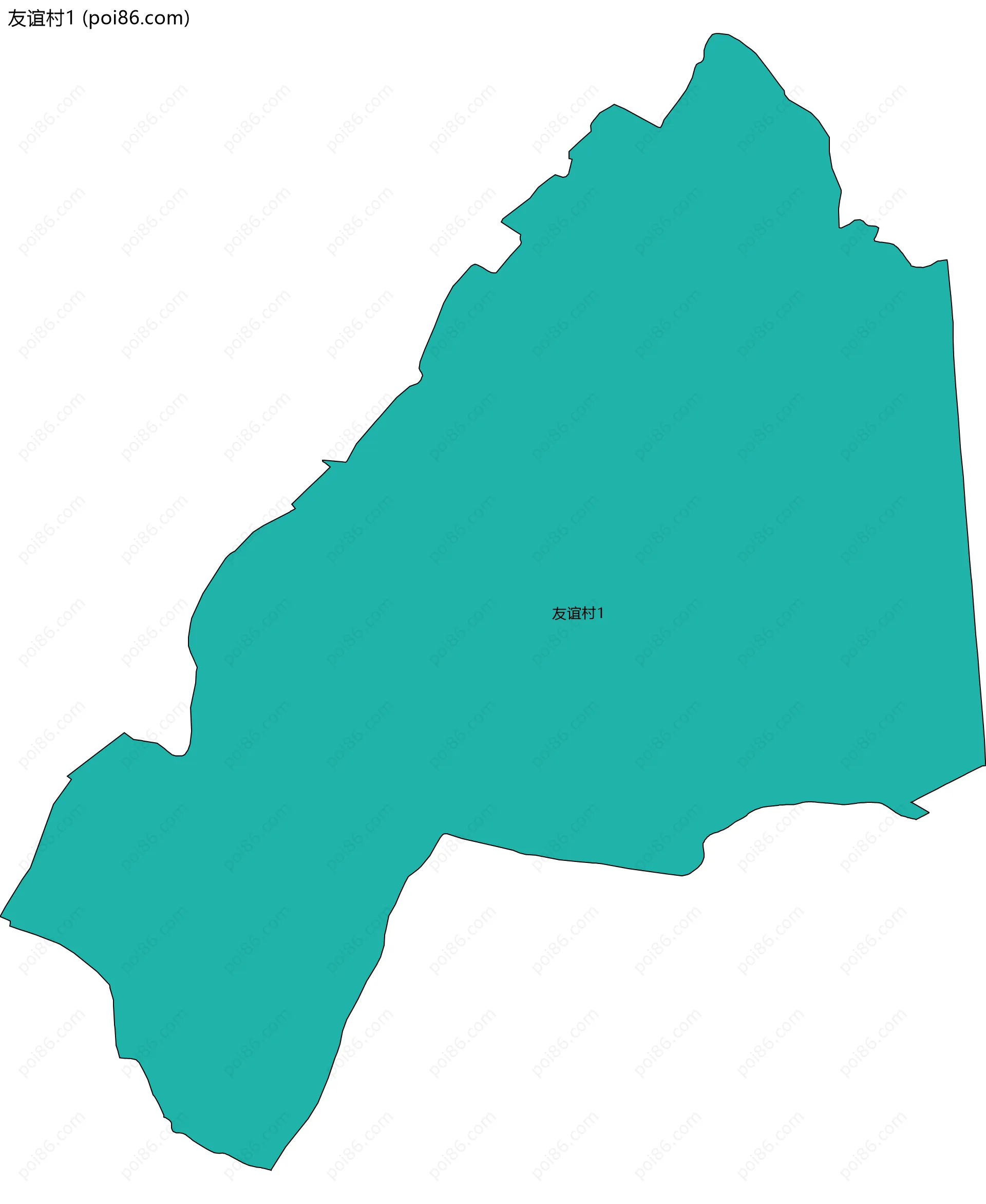 友谊村1边界地图