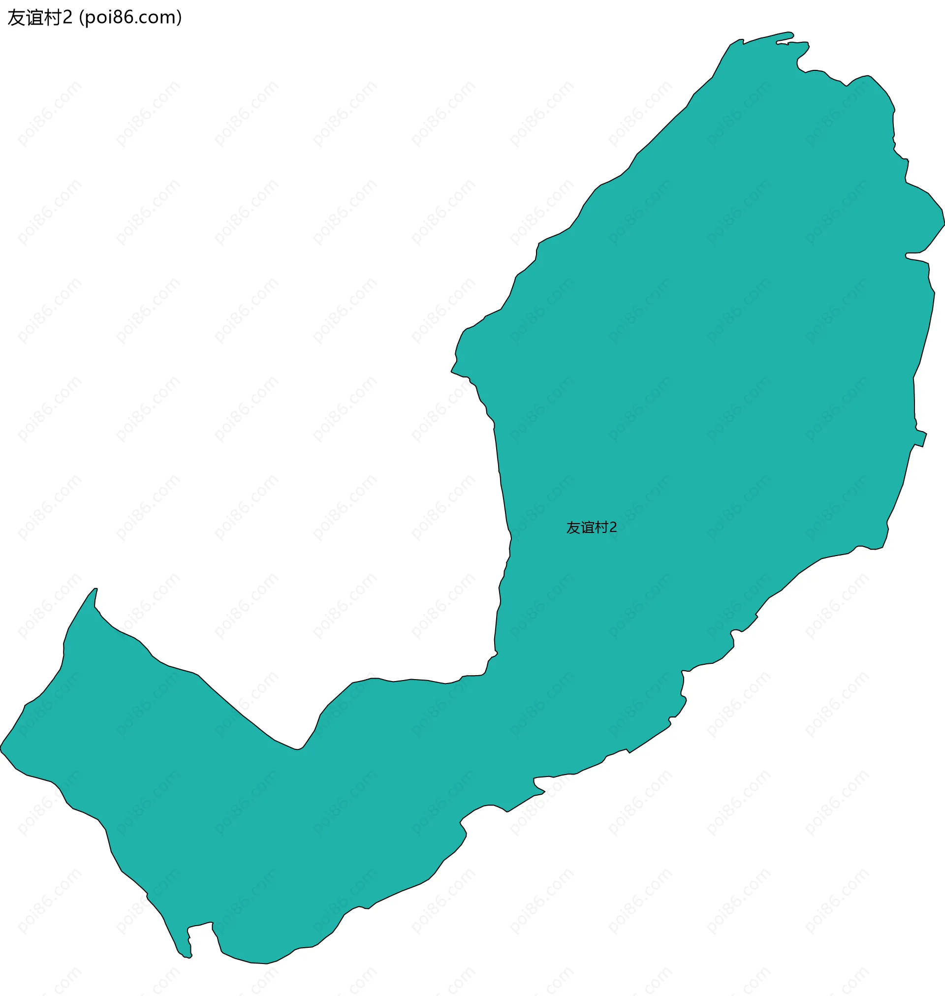 友谊村2边界地图