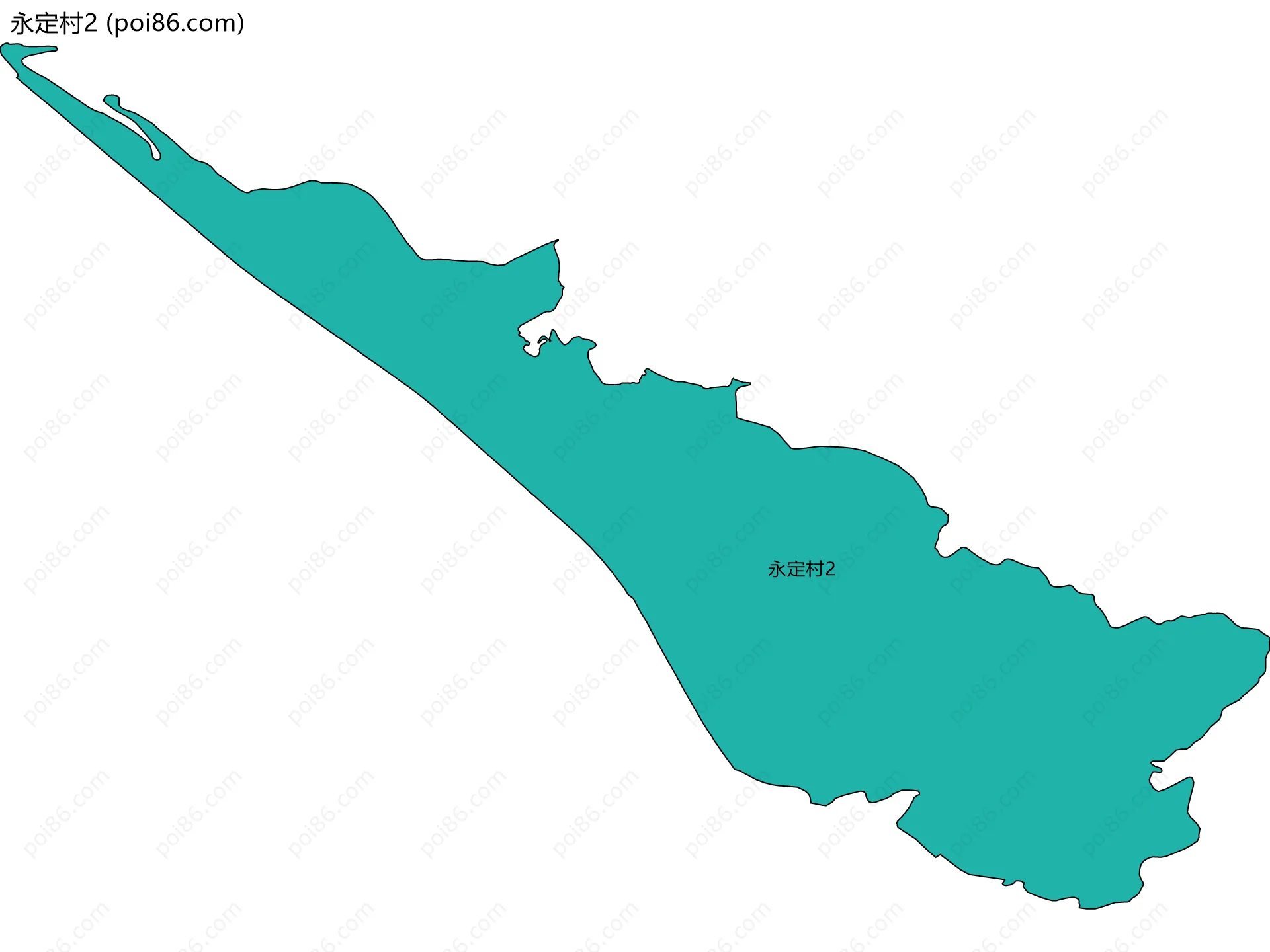 永定村2边界地图