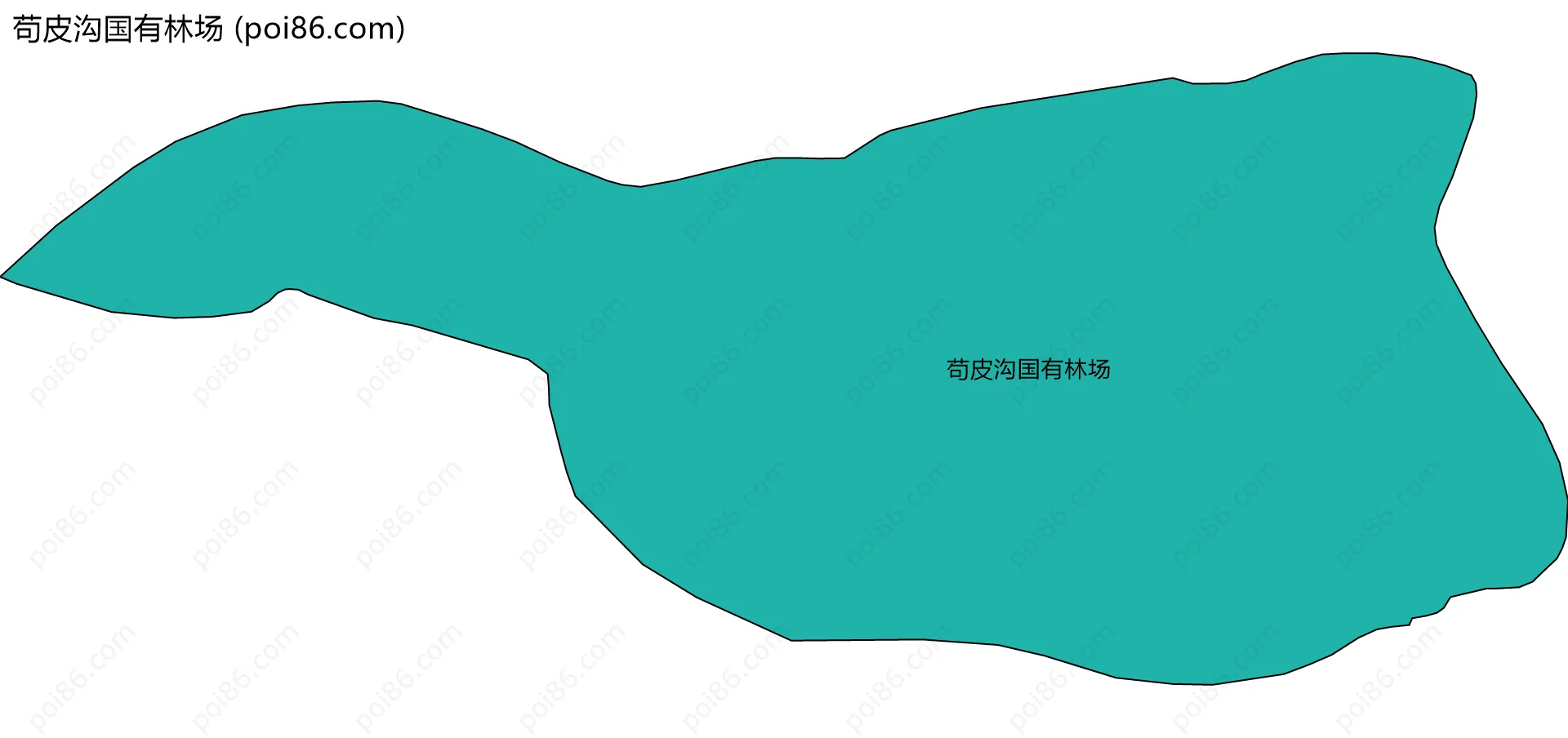 苟皮沟国有林场边界地图