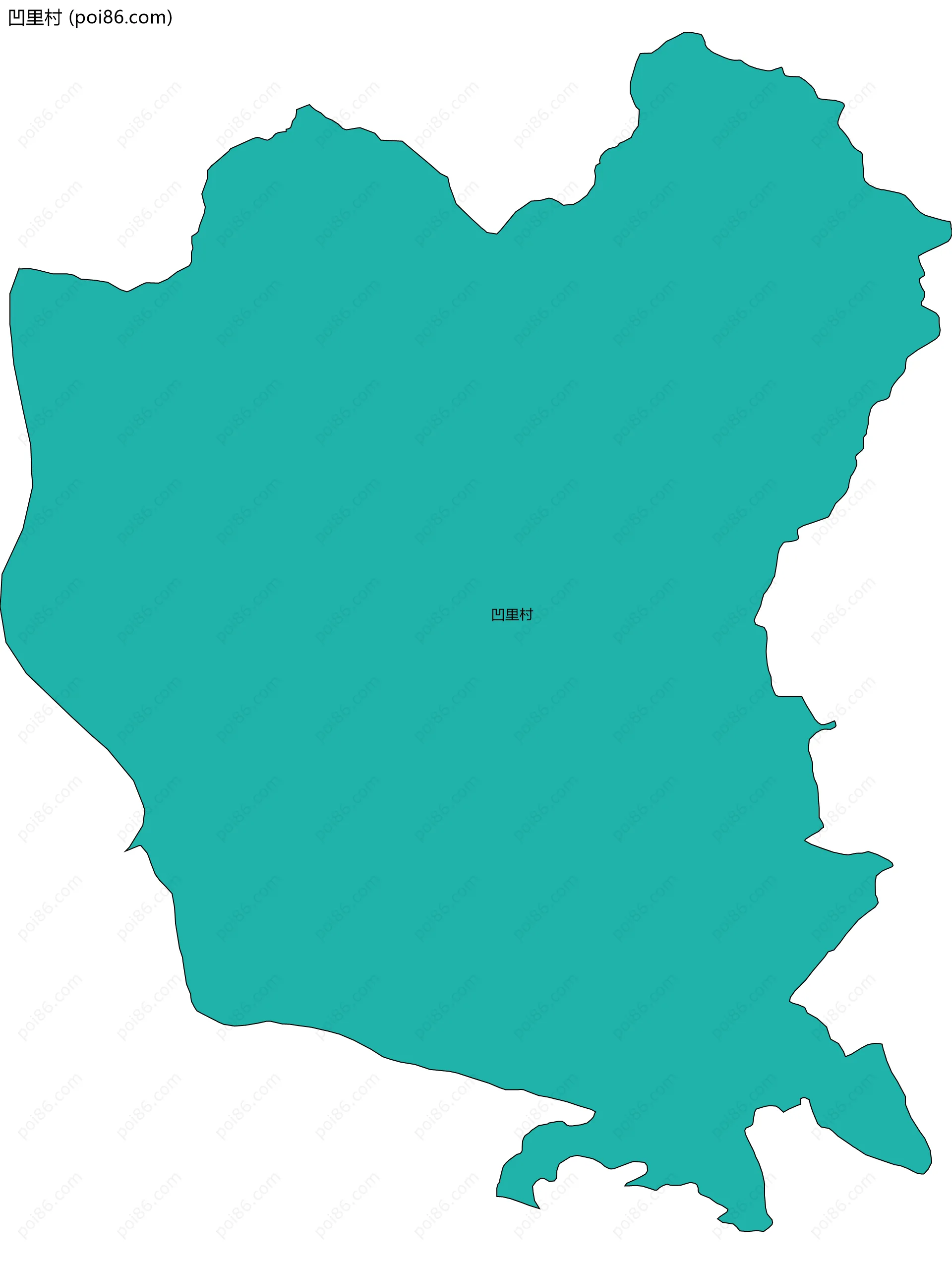 凹里村边界地图