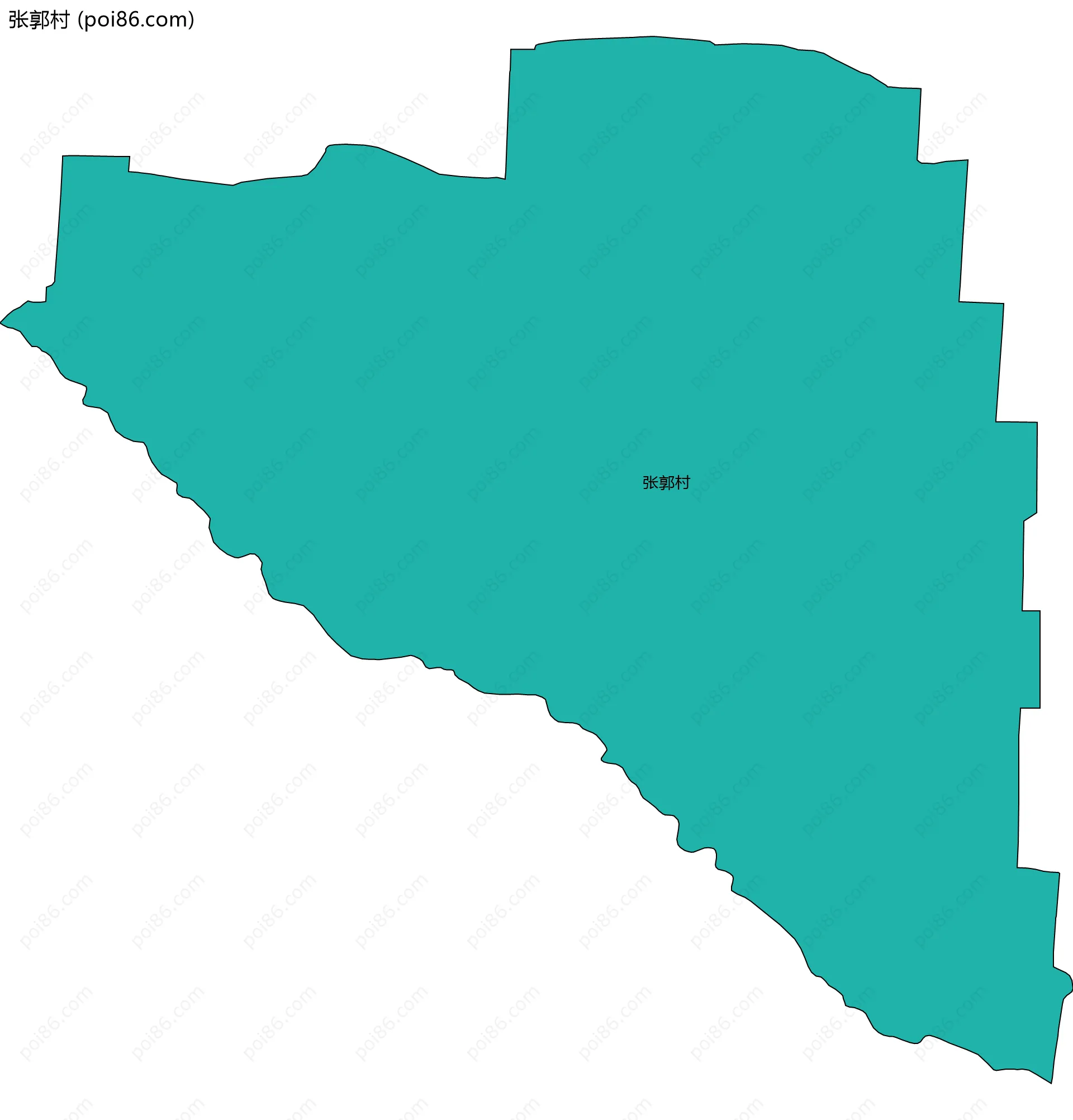 张郭村边界地图