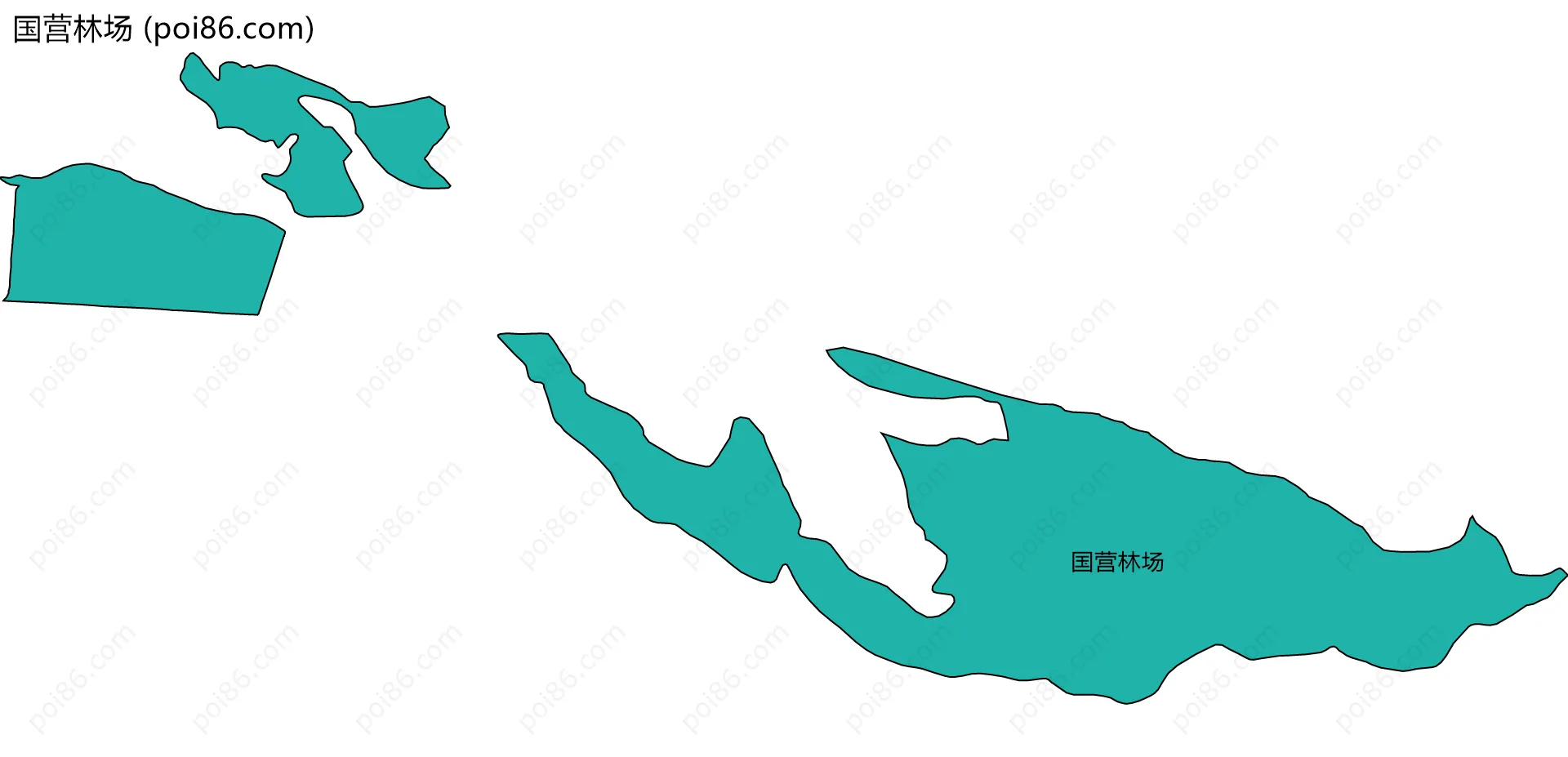 国营林场边界地图