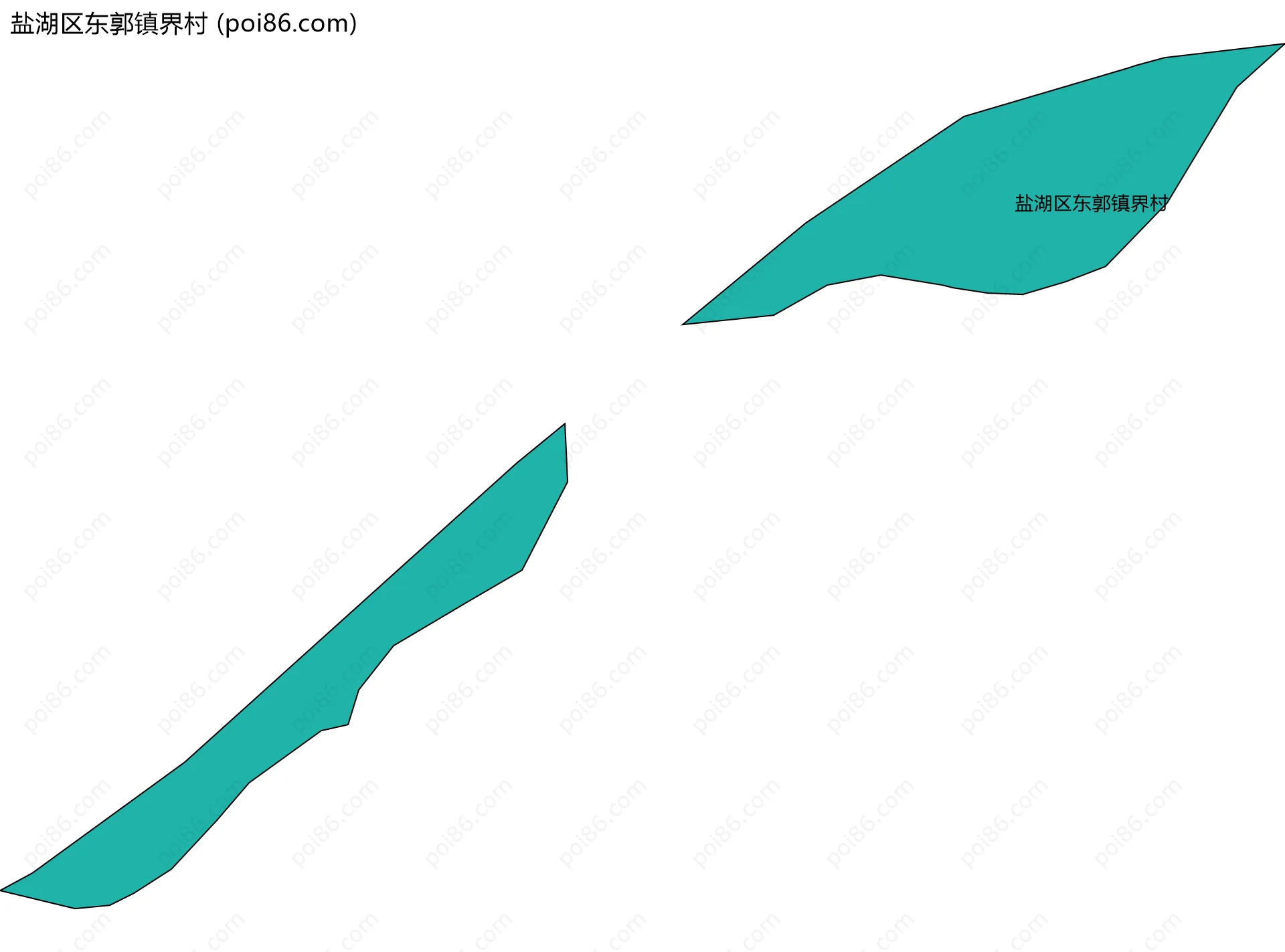盐湖区东郭镇界村边界地图