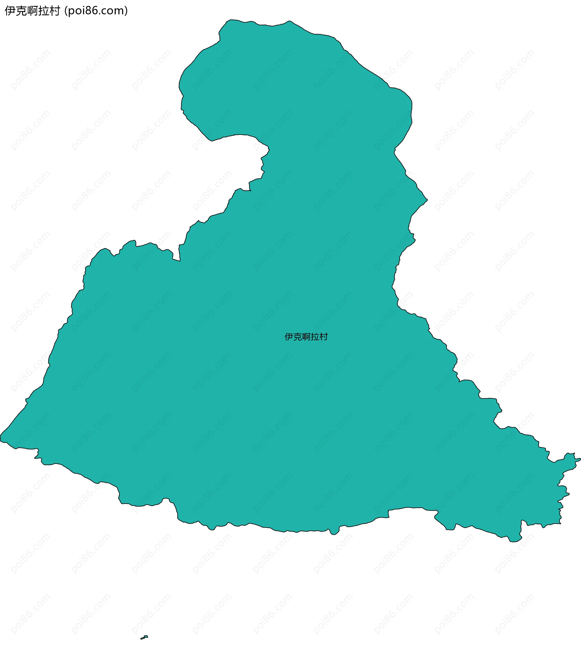 伊克啊拉村边界地图