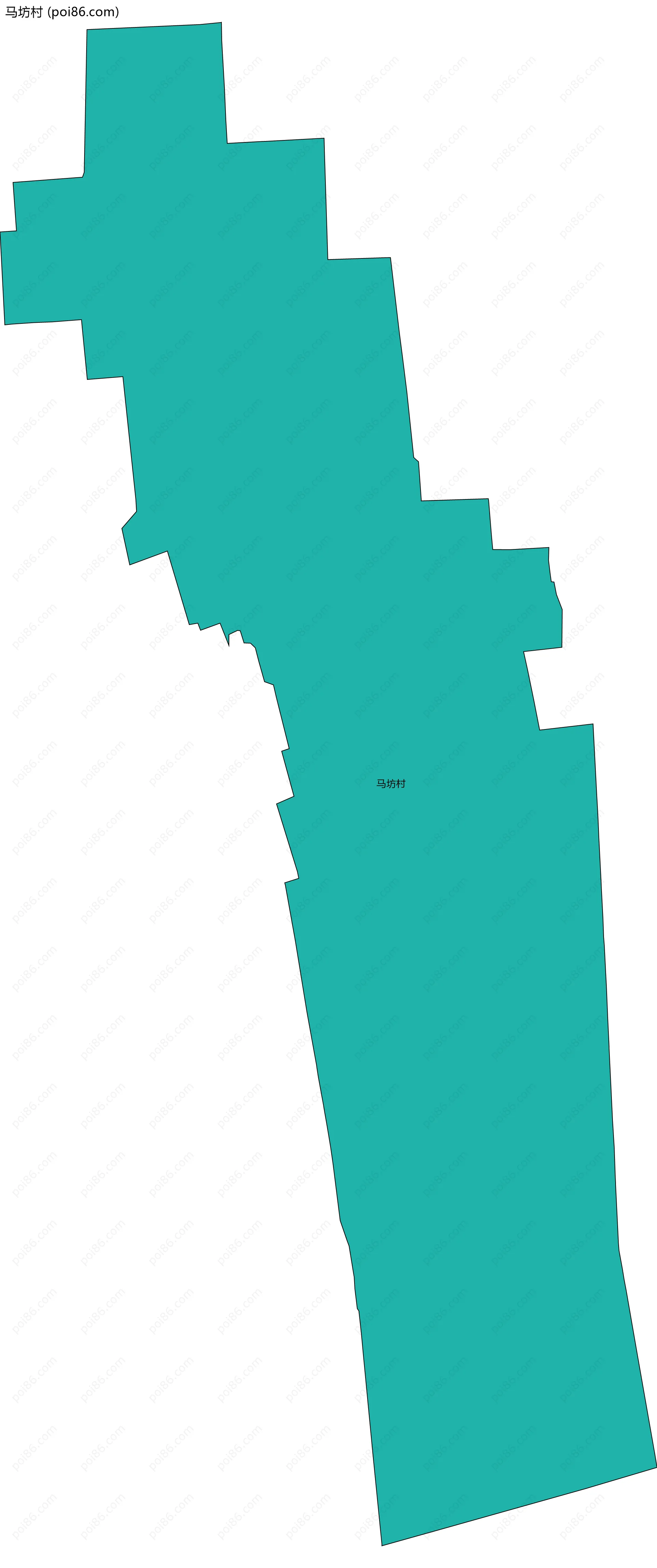 马坊村边界地图