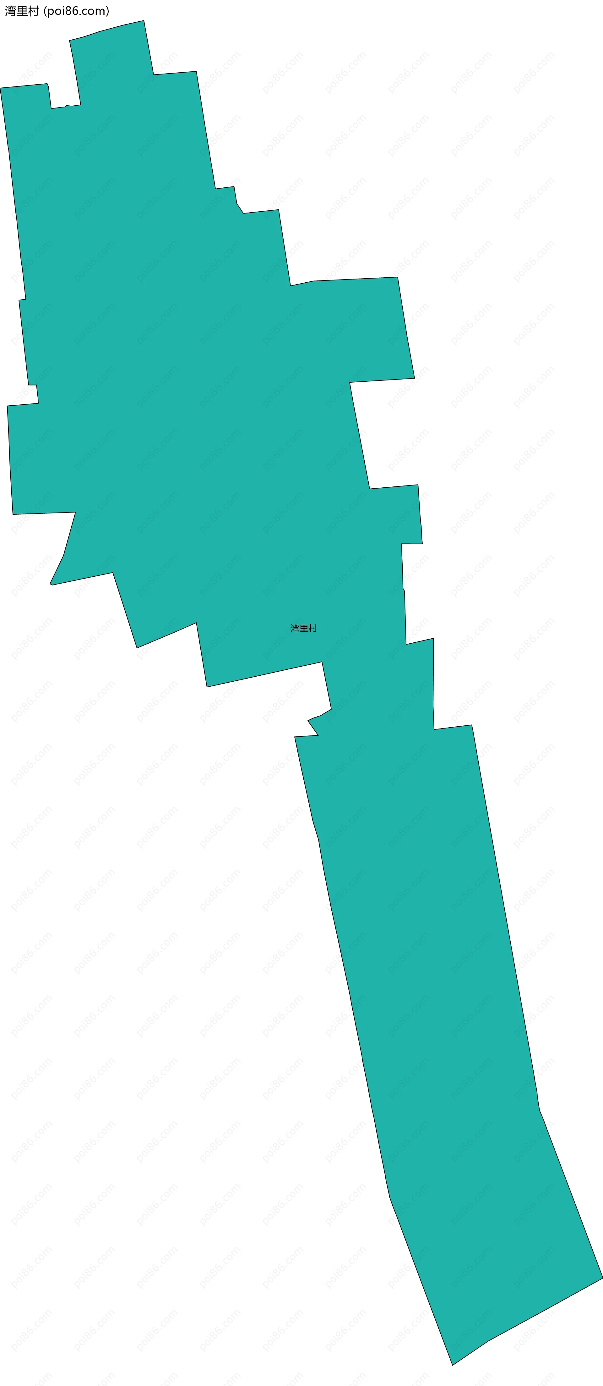 湾里村边界地图