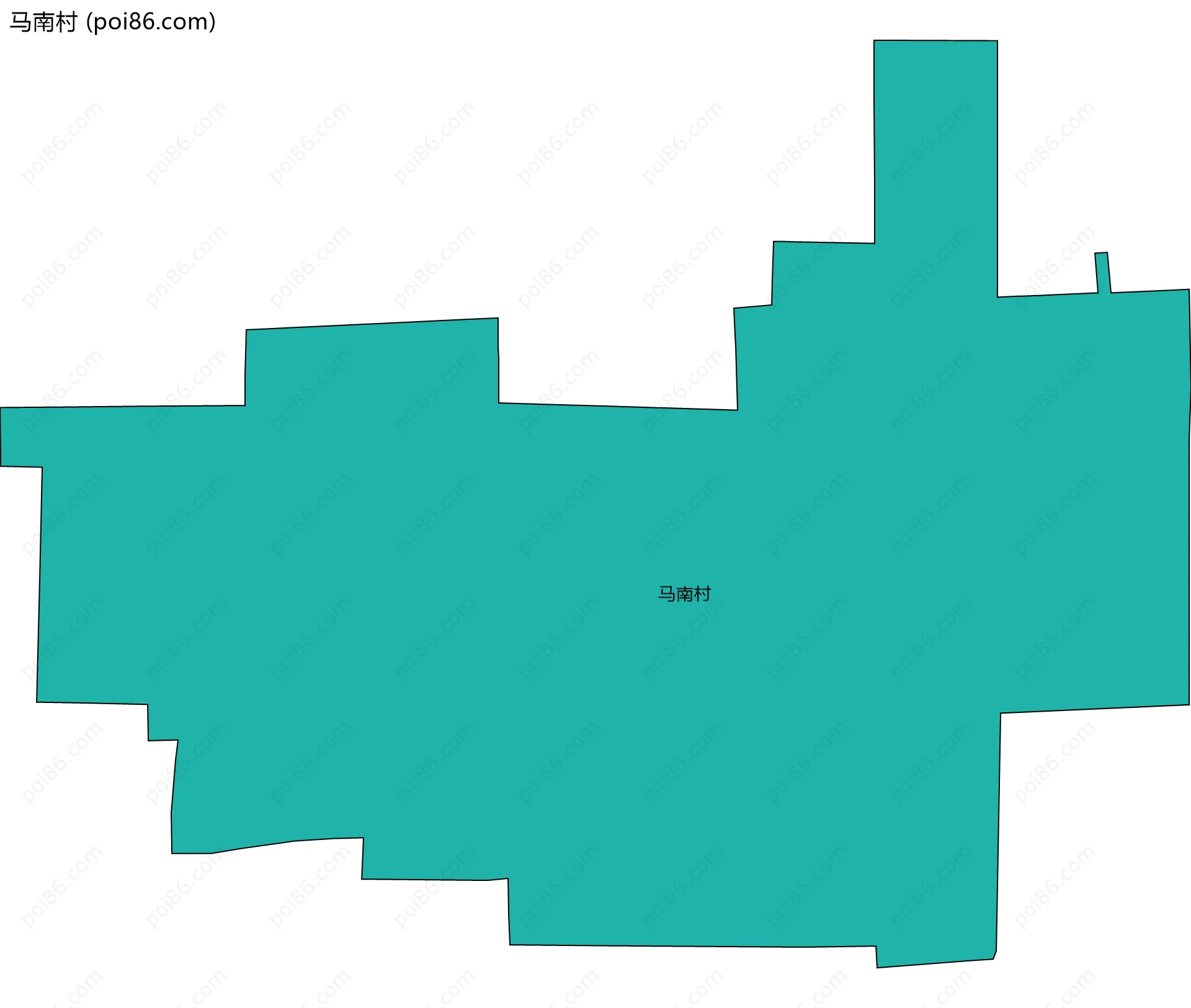 马南村边界地图