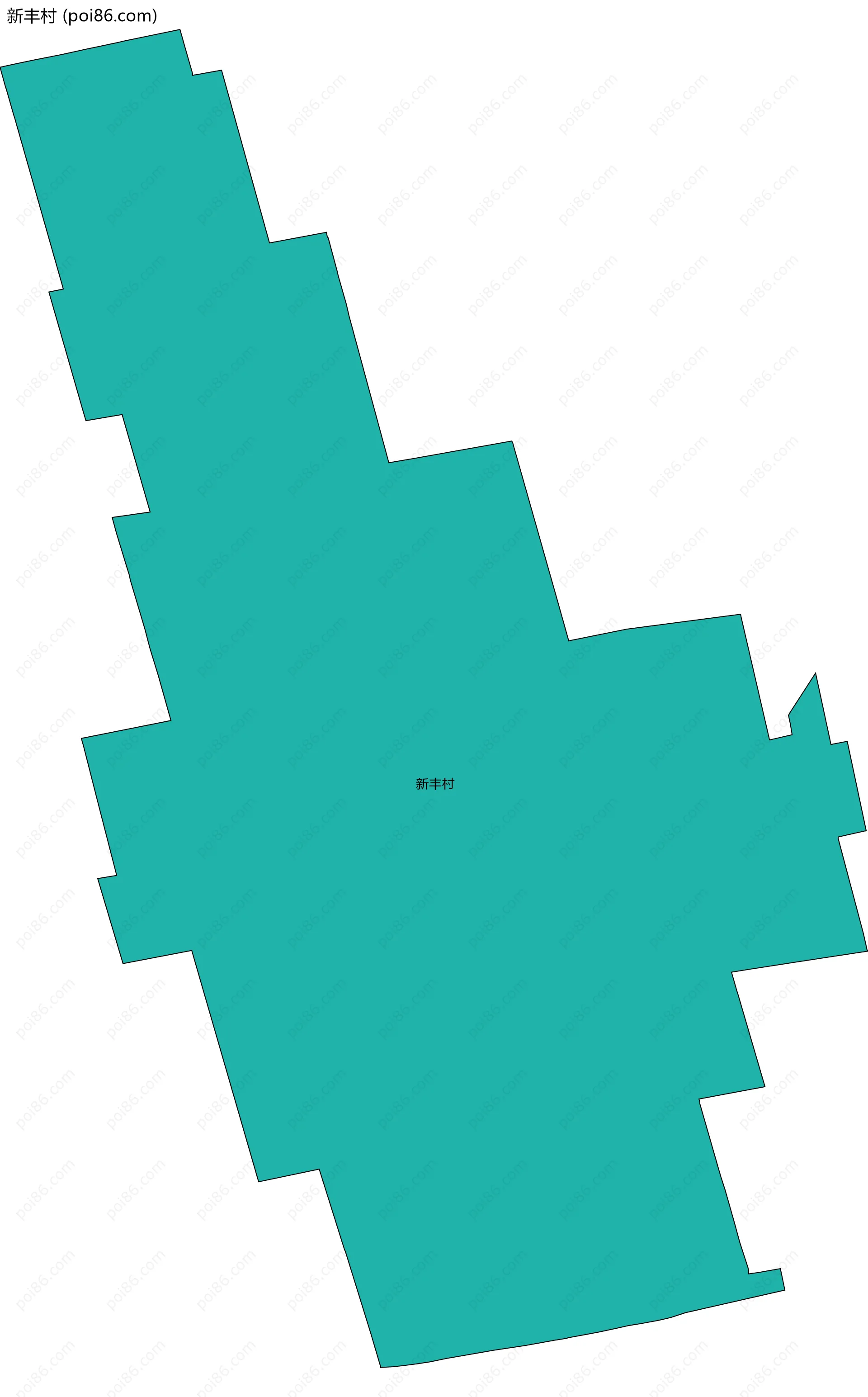 新丰村边界地图