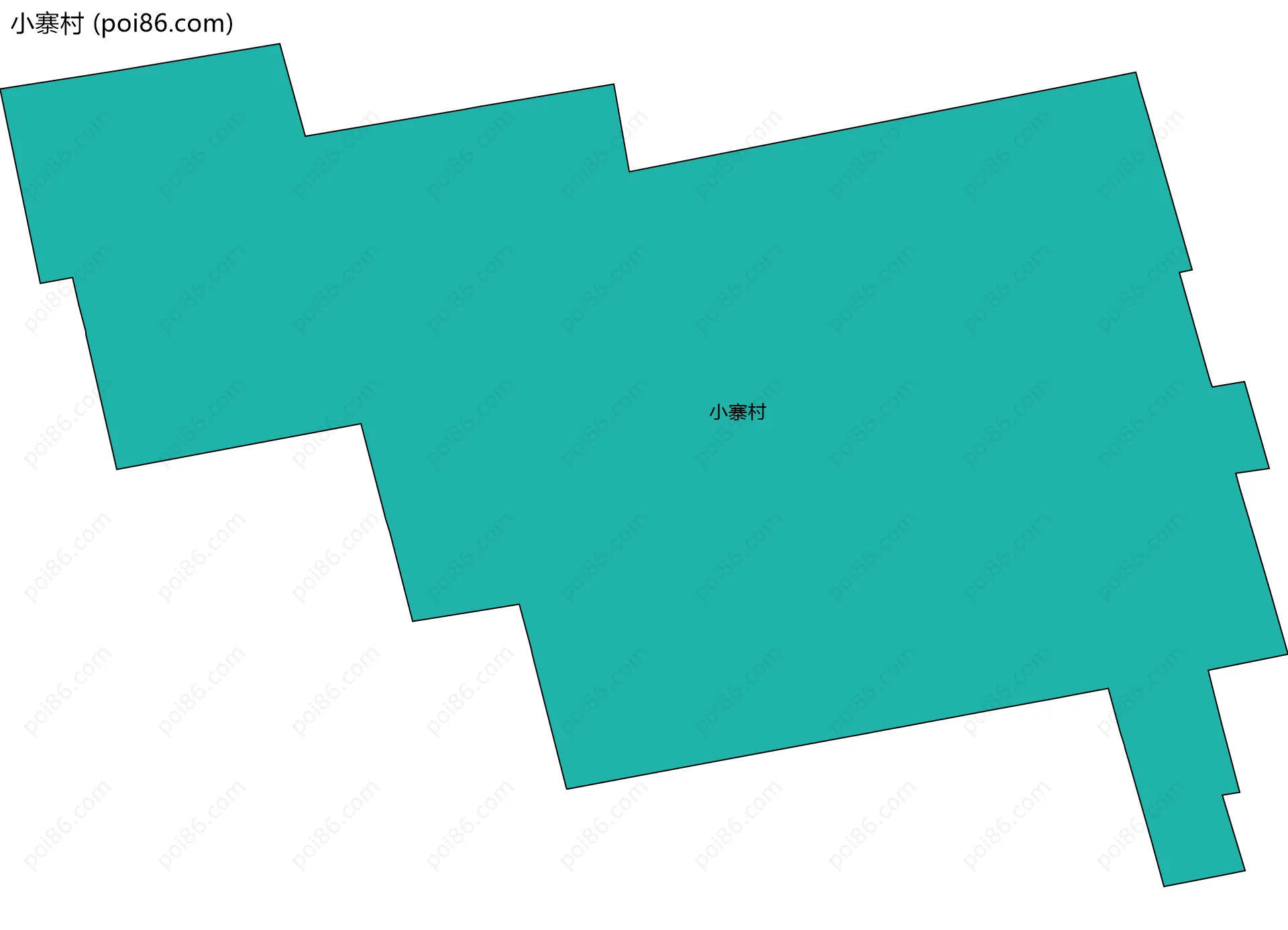 小寨村边界地图