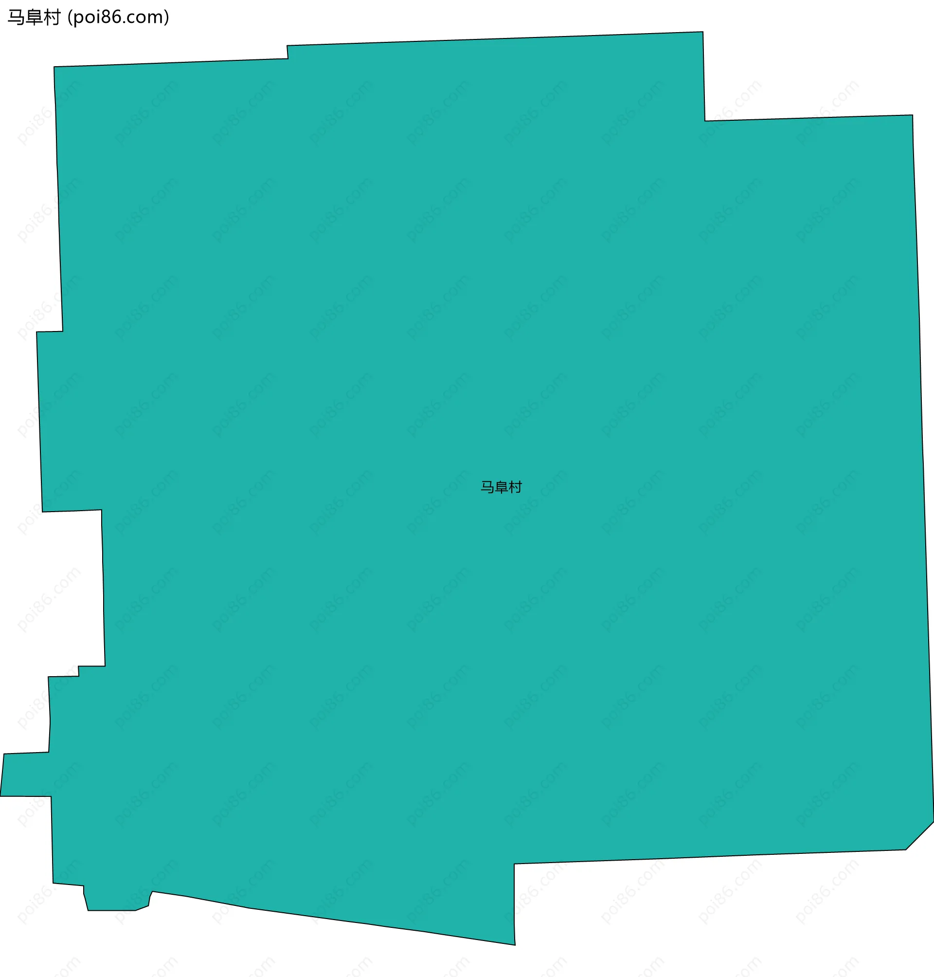 马阜村边界地图