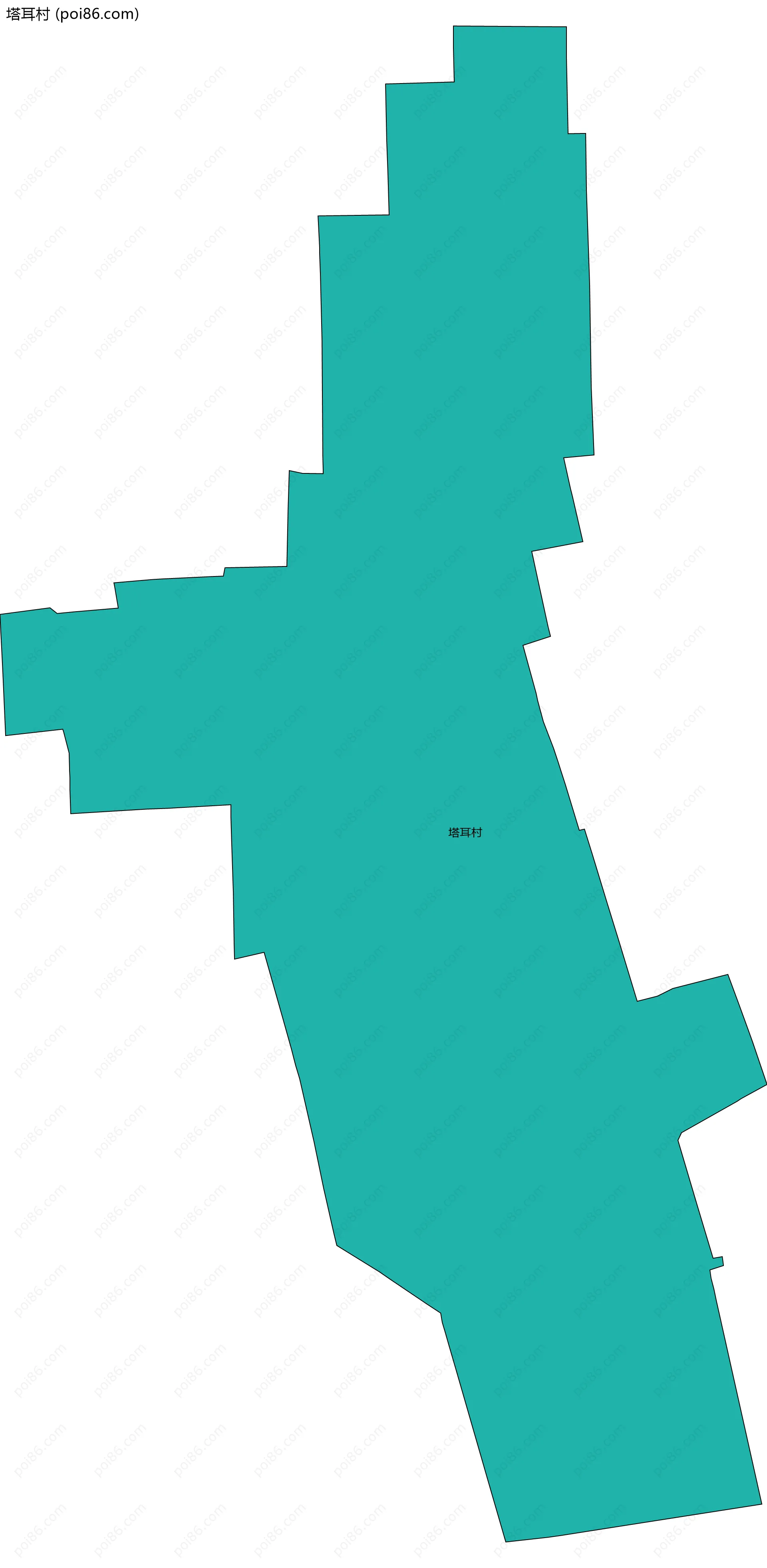 塔耳村边界地图