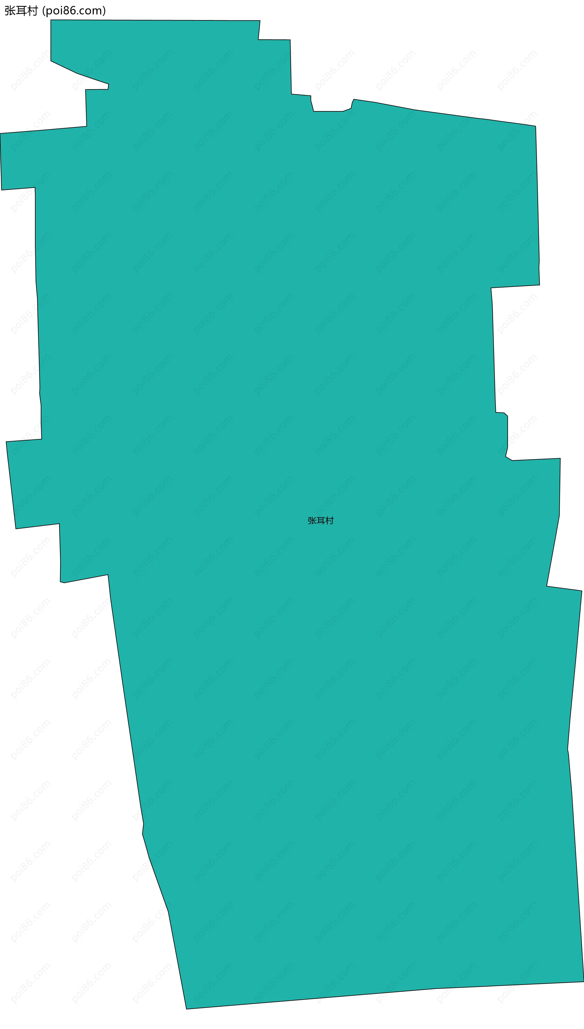 张耳村边界地图