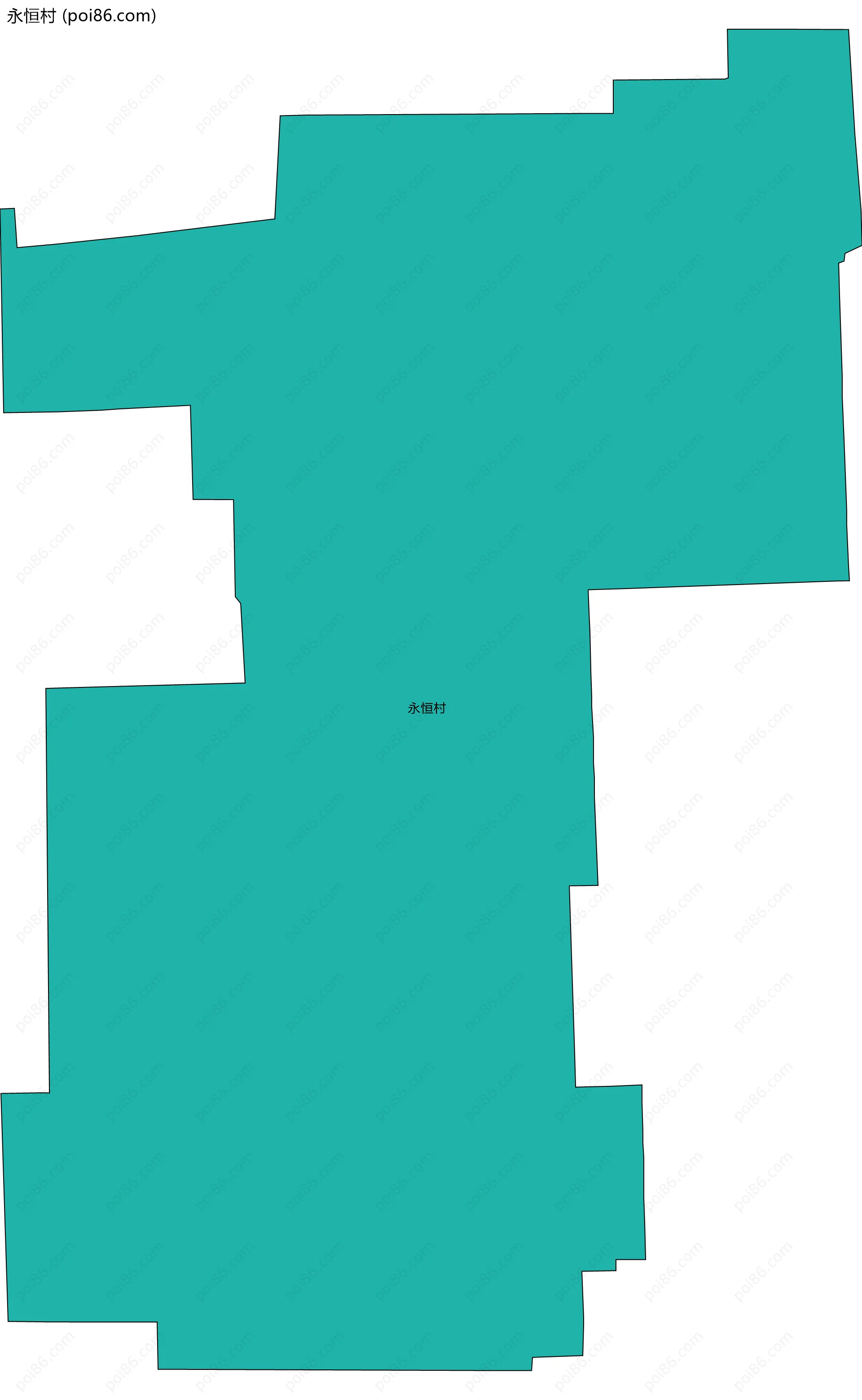 永恒村边界地图