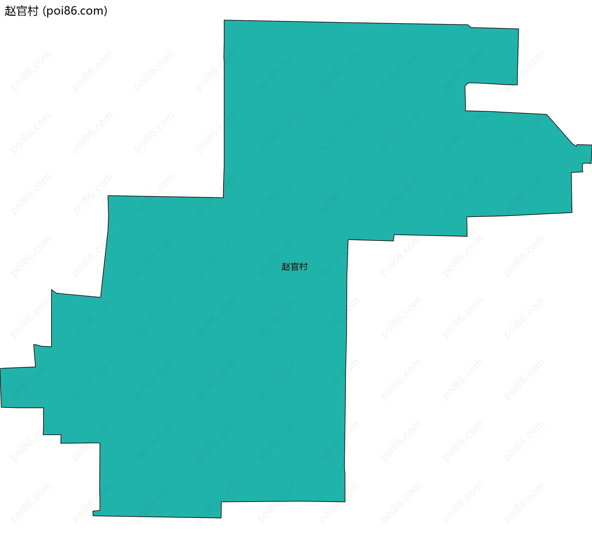 赵官村边界地图