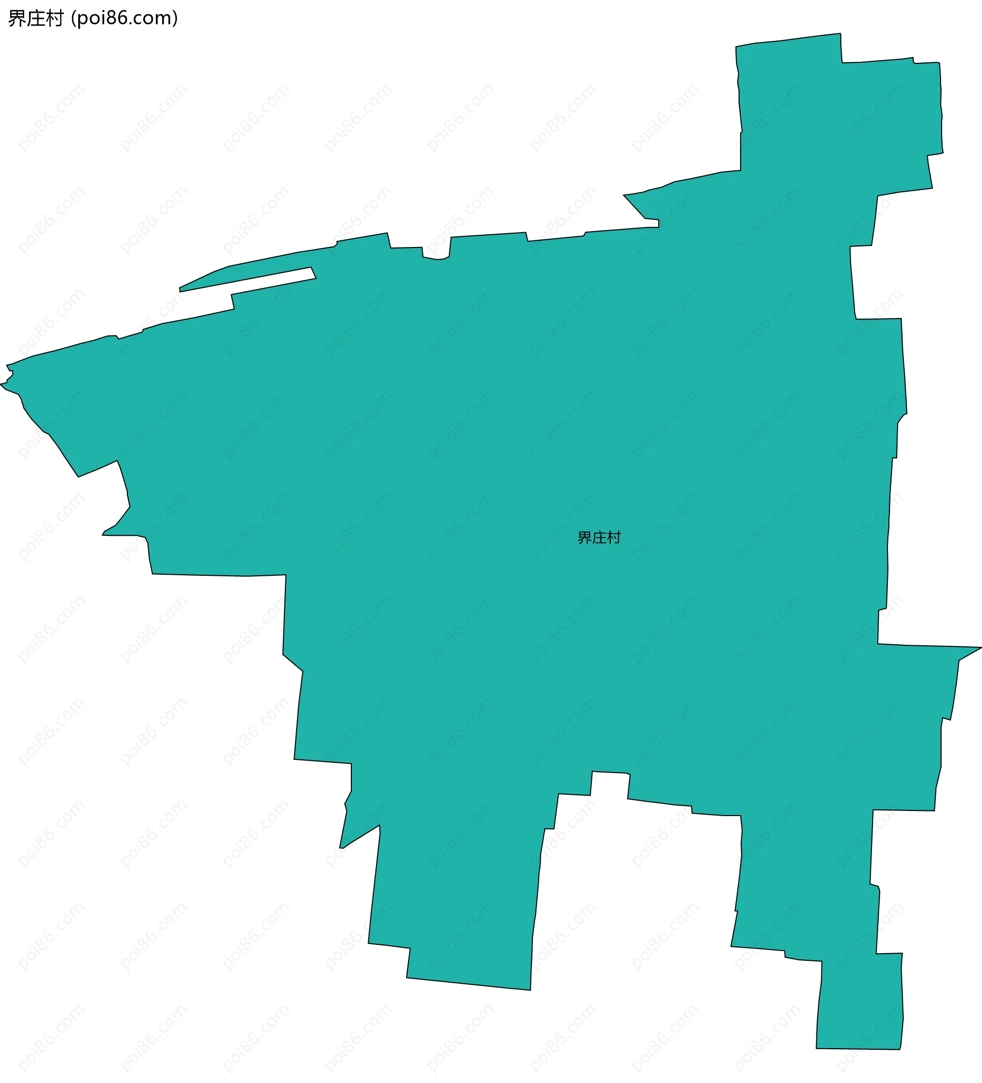 界庄村边界地图