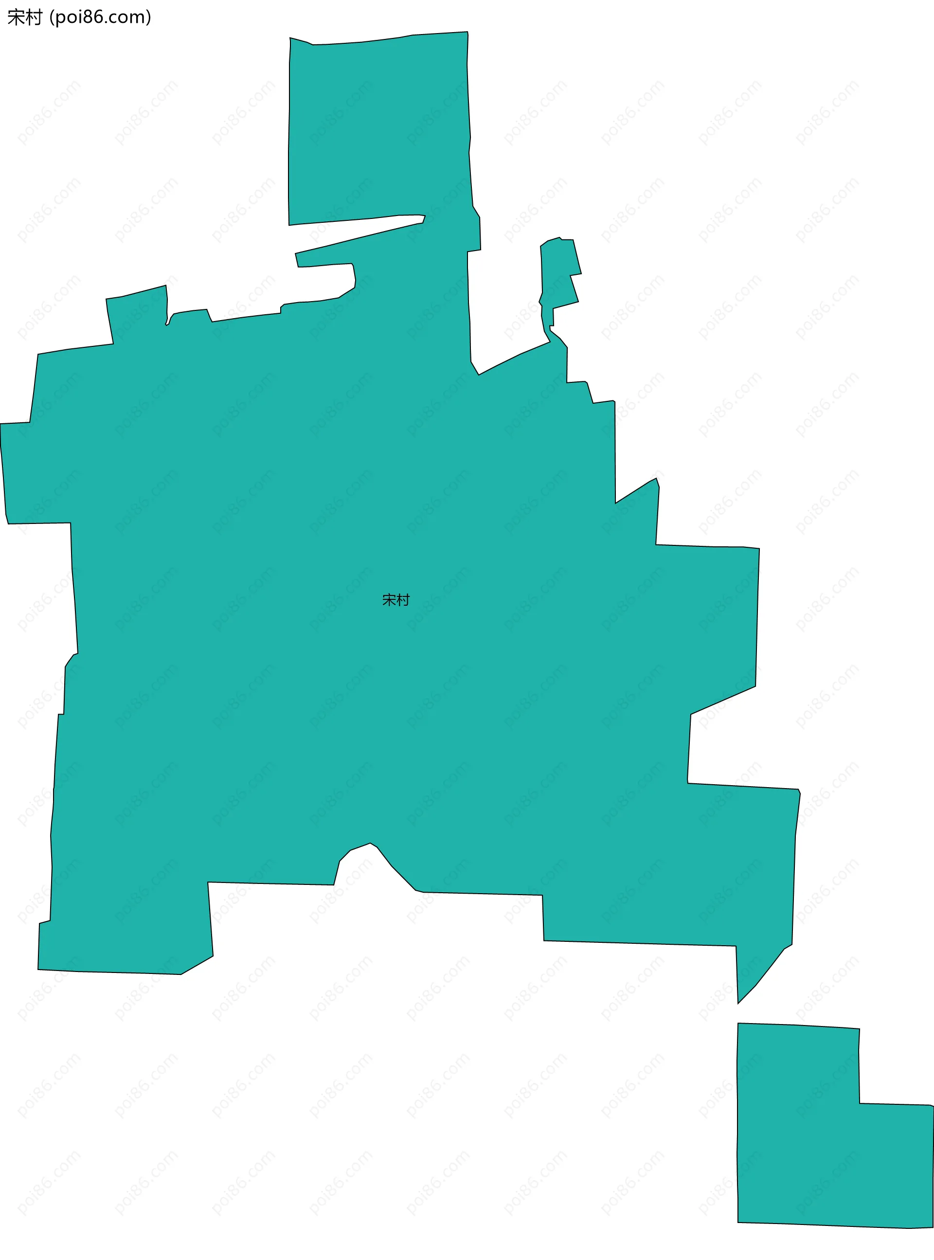 宋村边界地图