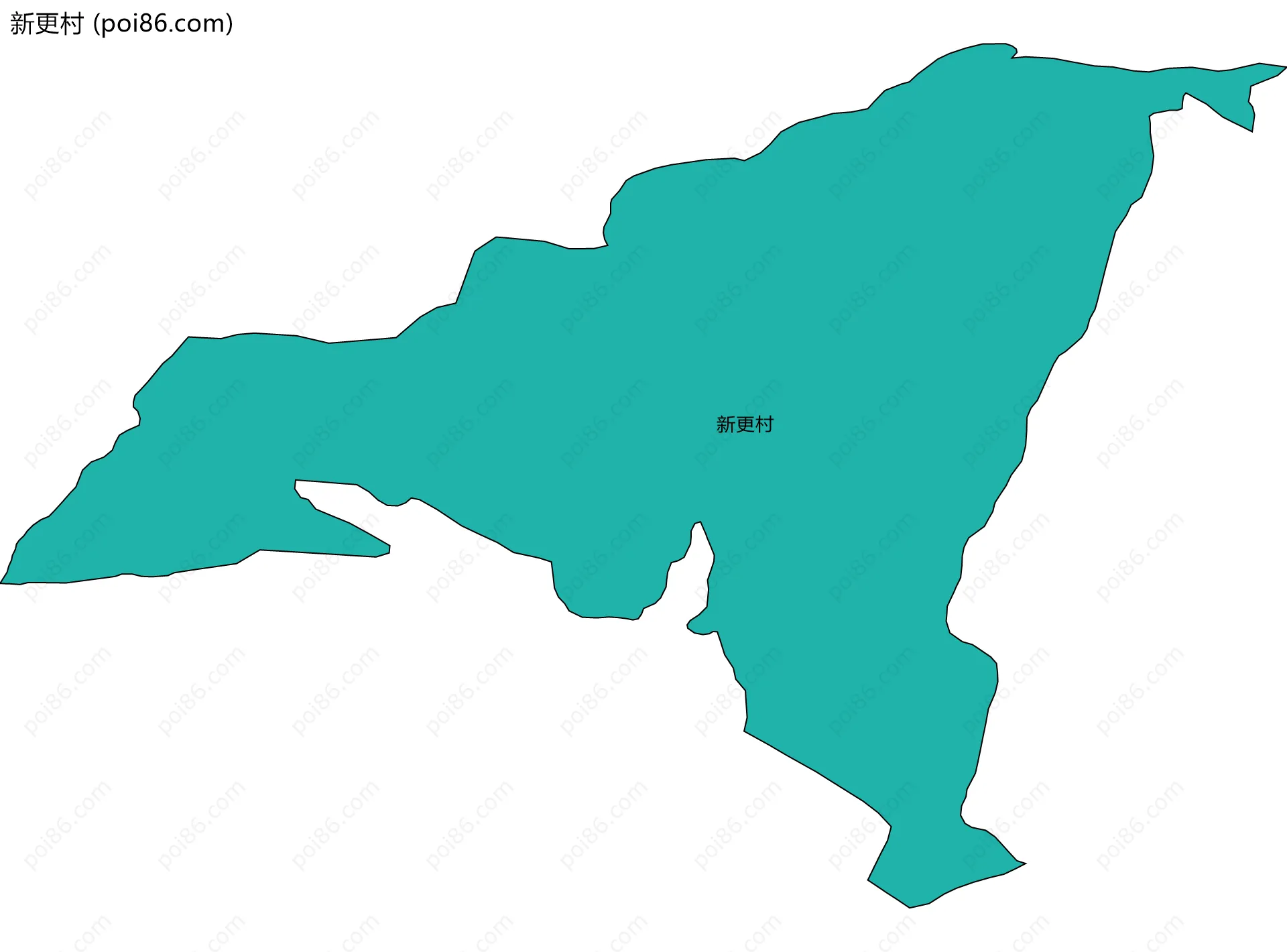 新更村边界地图