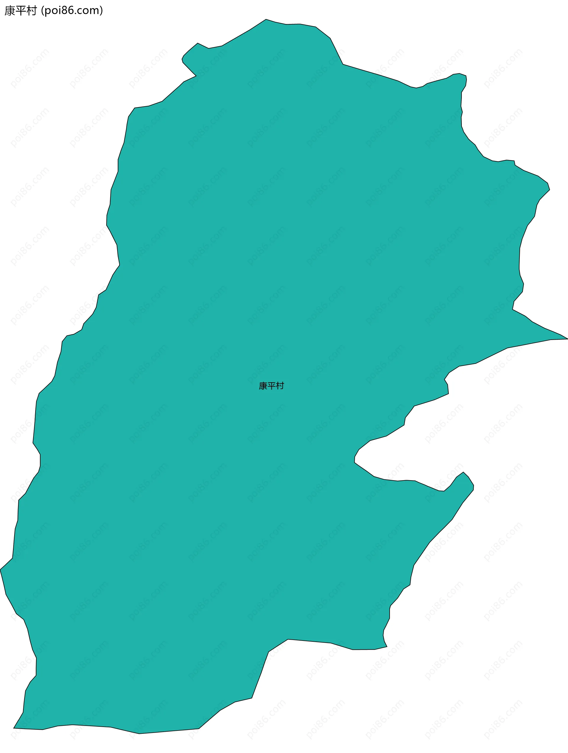 康平村边界地图