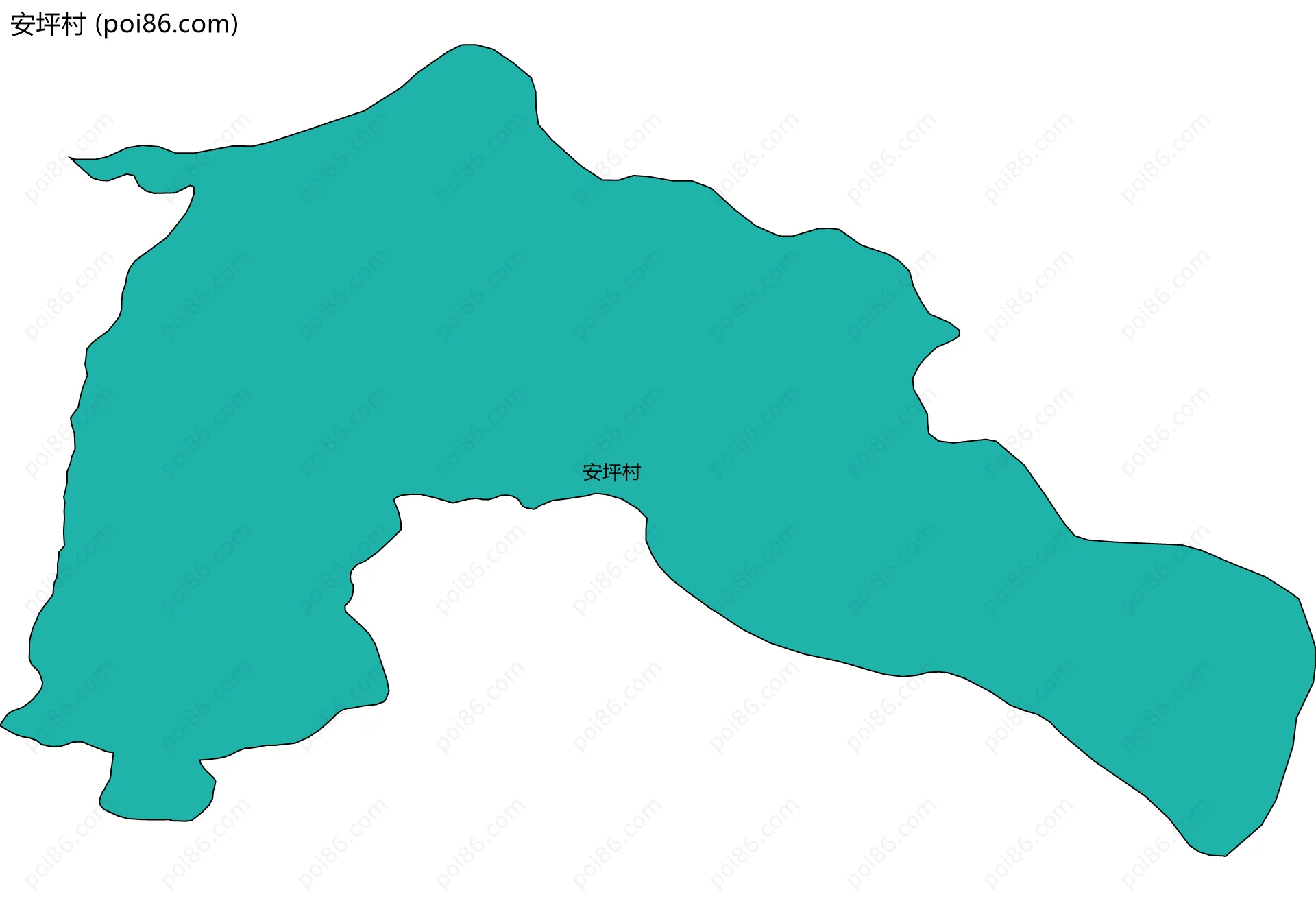 安坪村边界地图