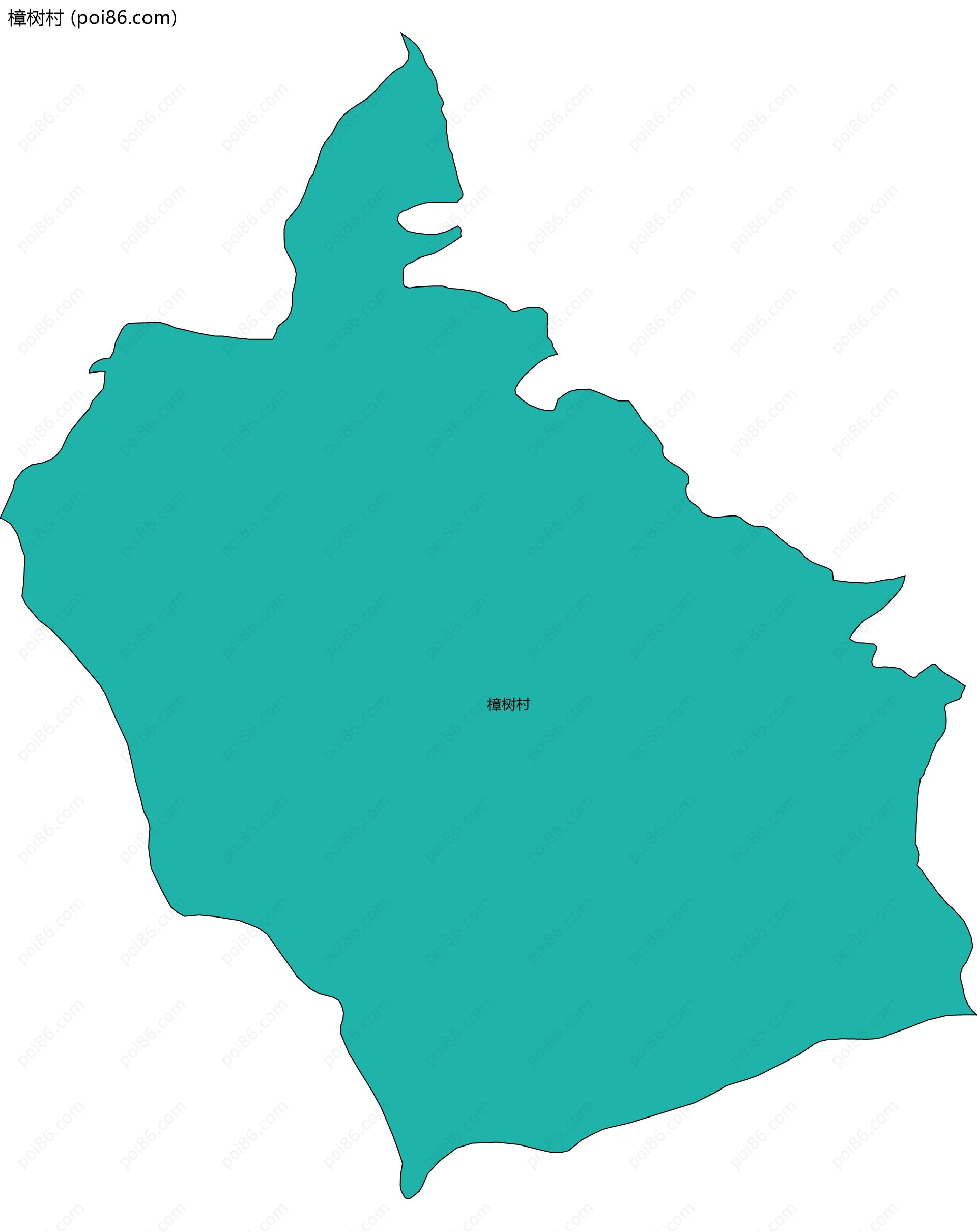 樟树村边界地图