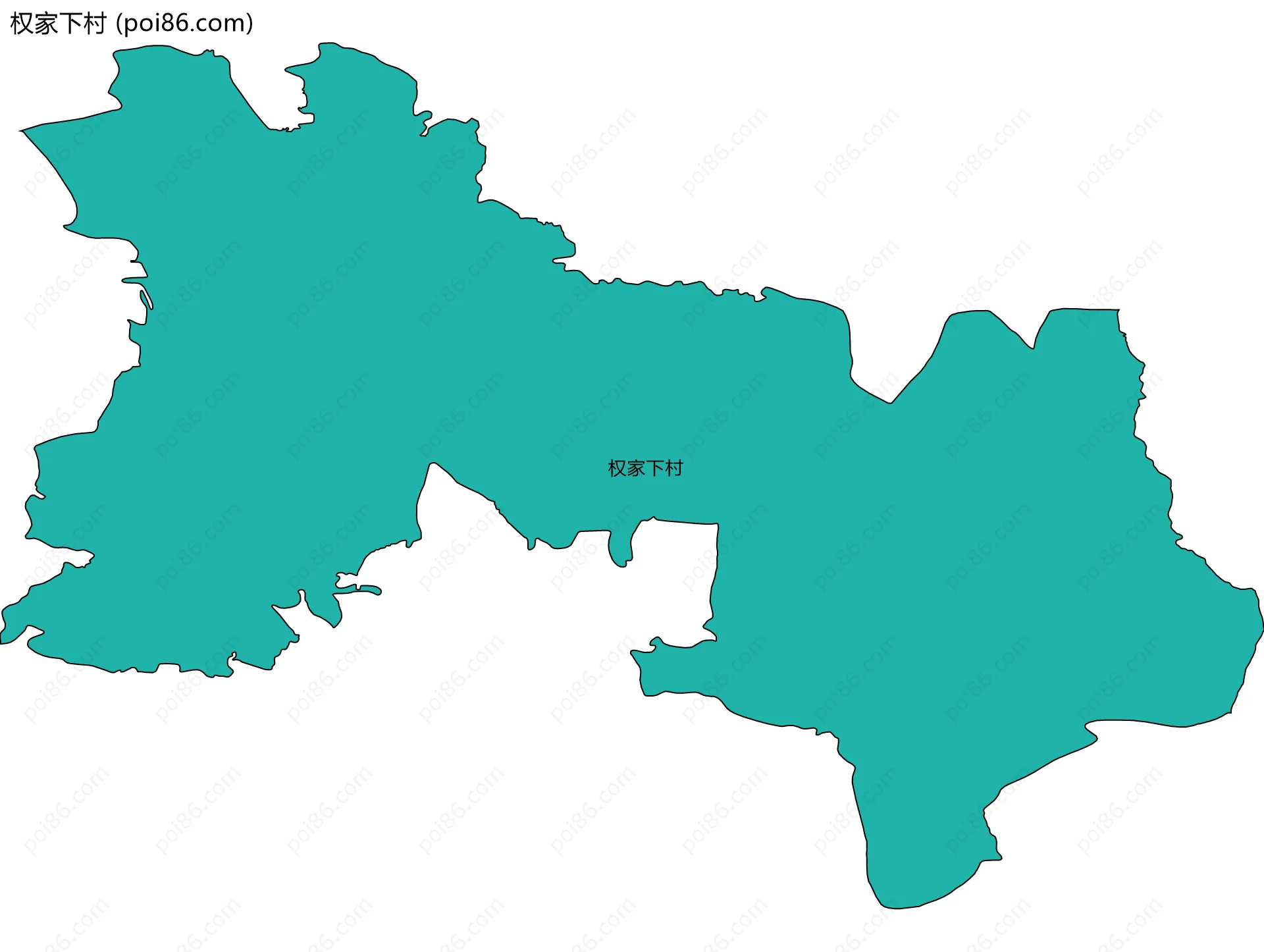 权家下村边界地图