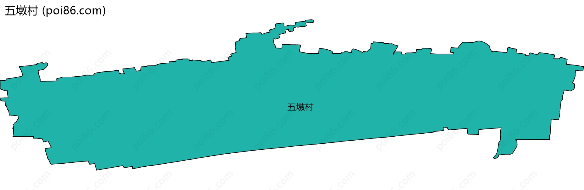 五墩村边界地图