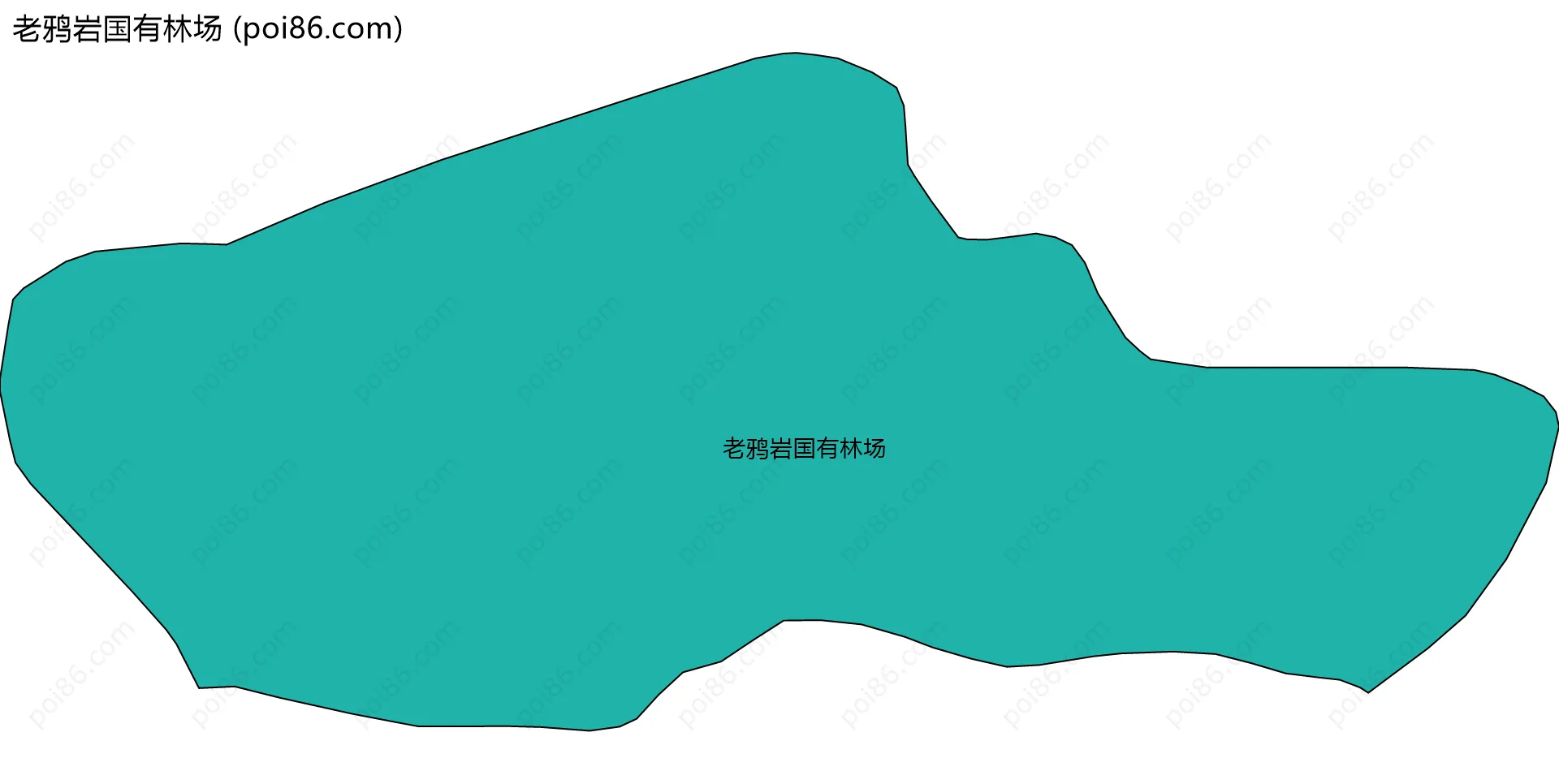 老鸦岩国有林场边界地图