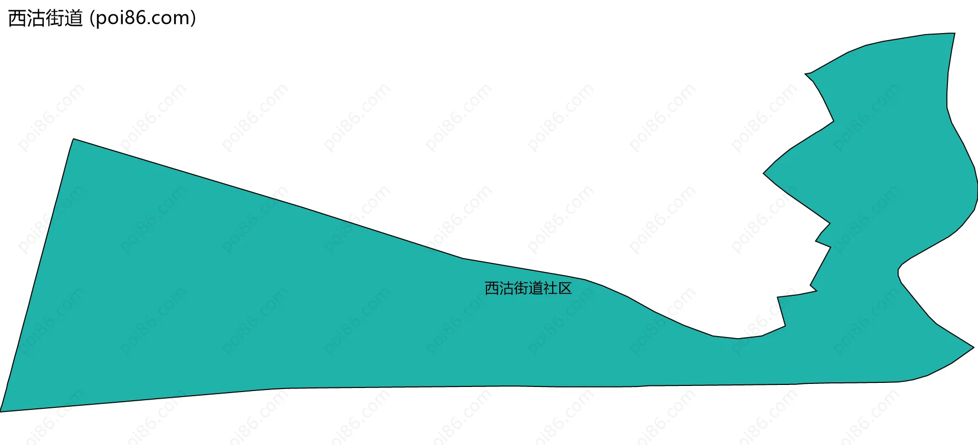 西沽街道边界地图(五级行政区划)
